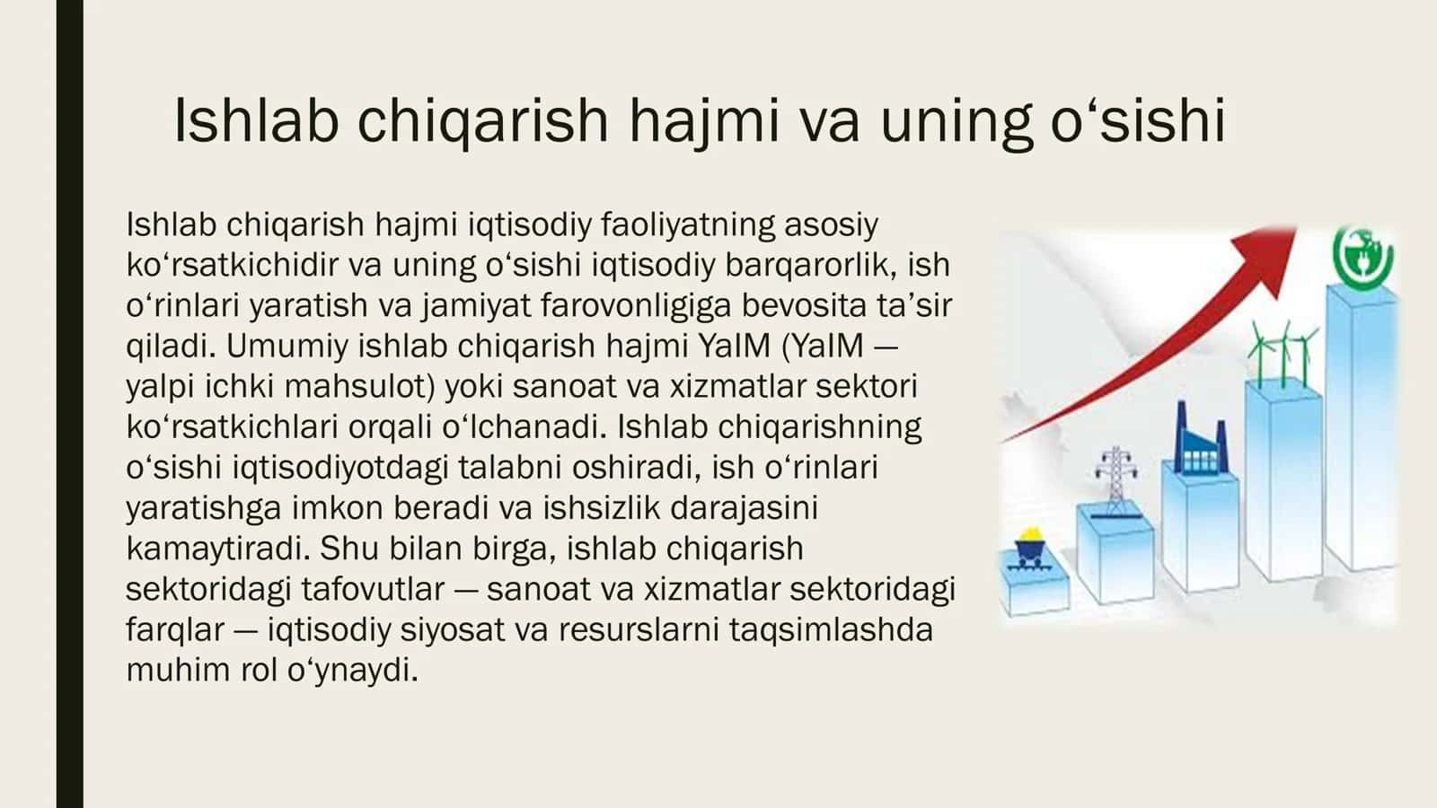 ISHLAB CHIQARISH VA ISHSIZLIK NISBATI 3