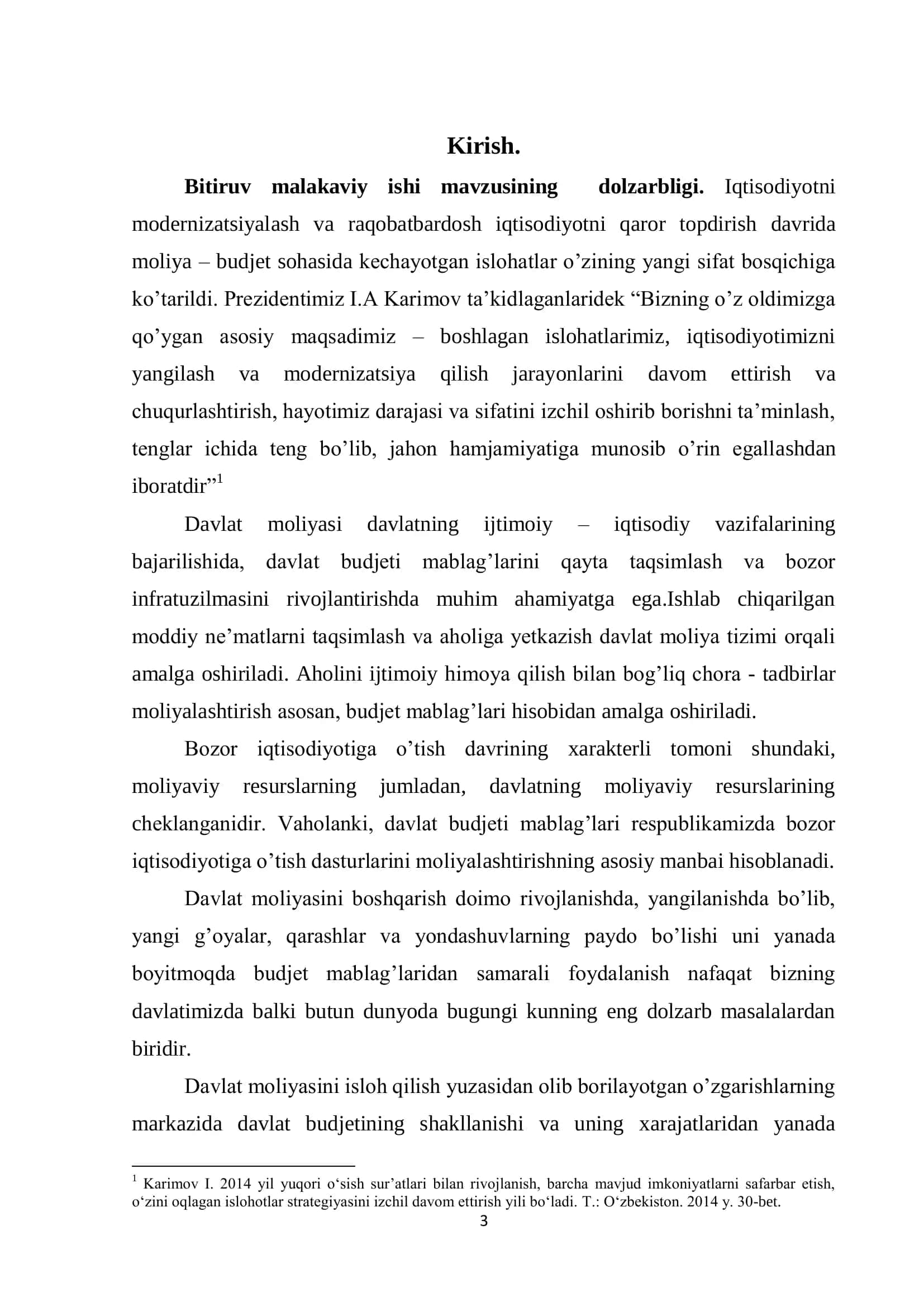 Davlat moliyasini boshqarishda budjet mablag’laridan foydalanishning iqtisodiy va nazariy asoslari 3