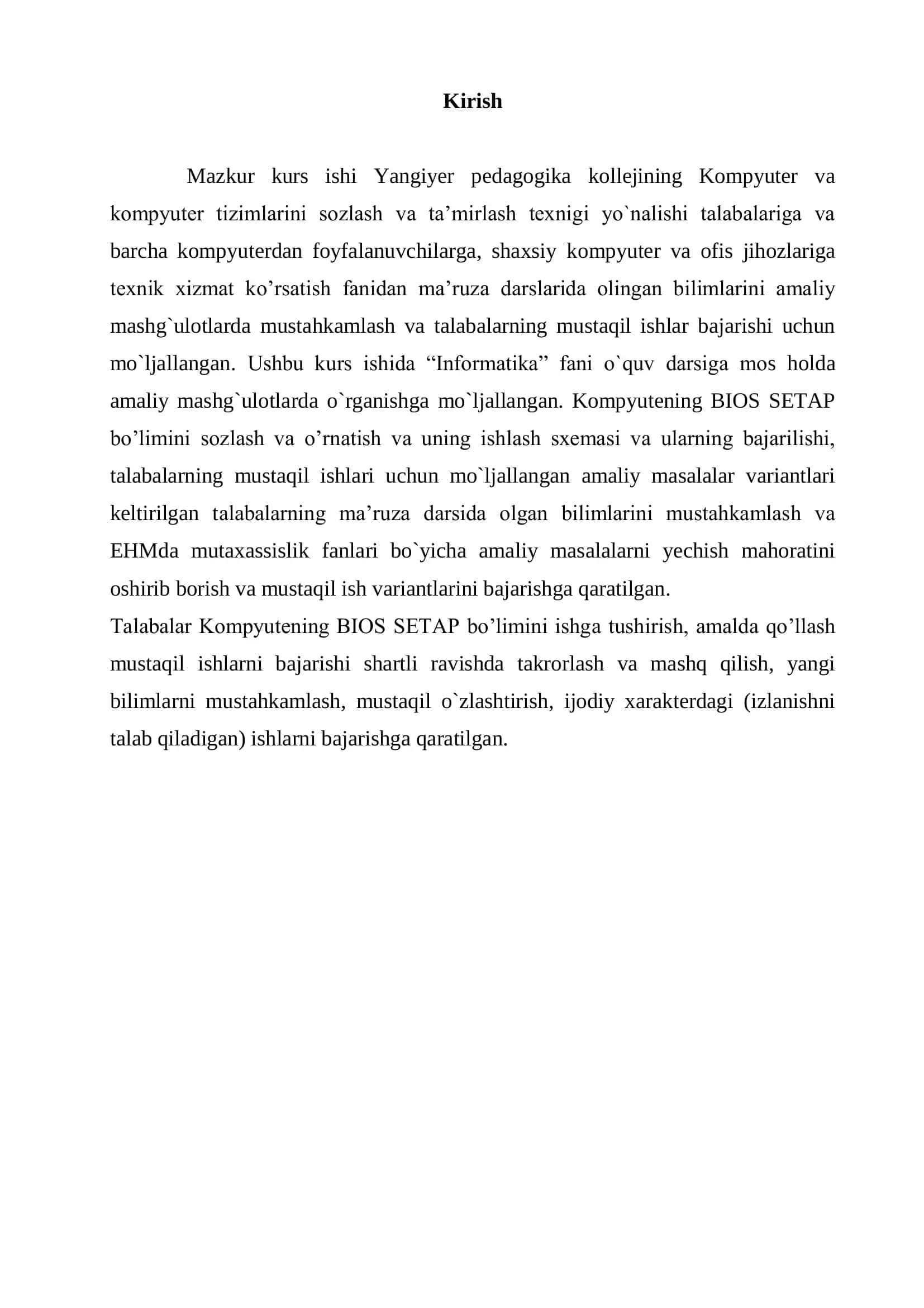 BIOSda tashqi qurilmalarini va parametrlarini sozlash 3