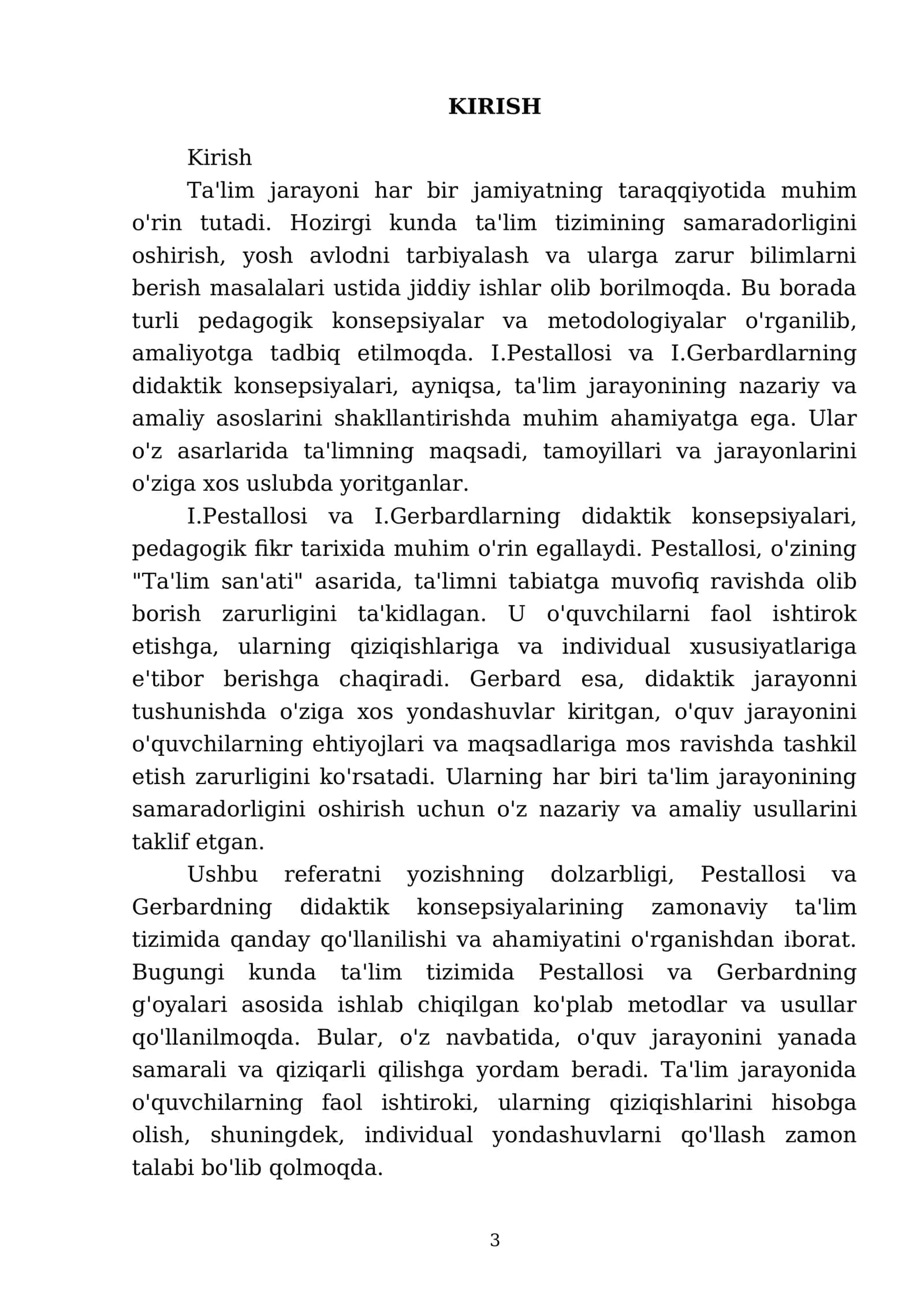 I.Pestallosi va I.Gerbardlarning didaktik konsepsiyalari ahamiyati 3
