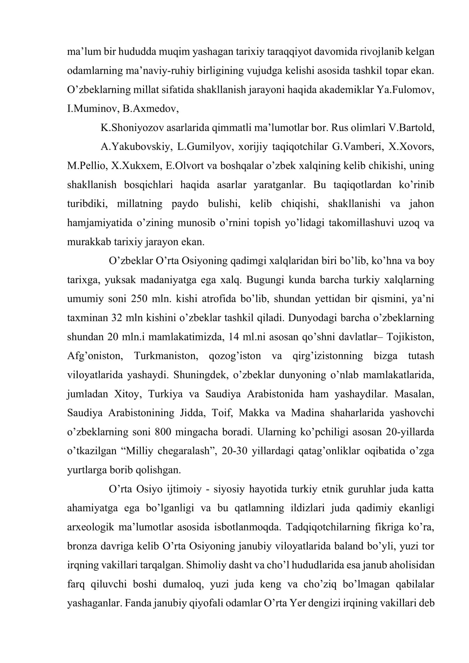 O’zbek xalqining etnik shakllanishi 3