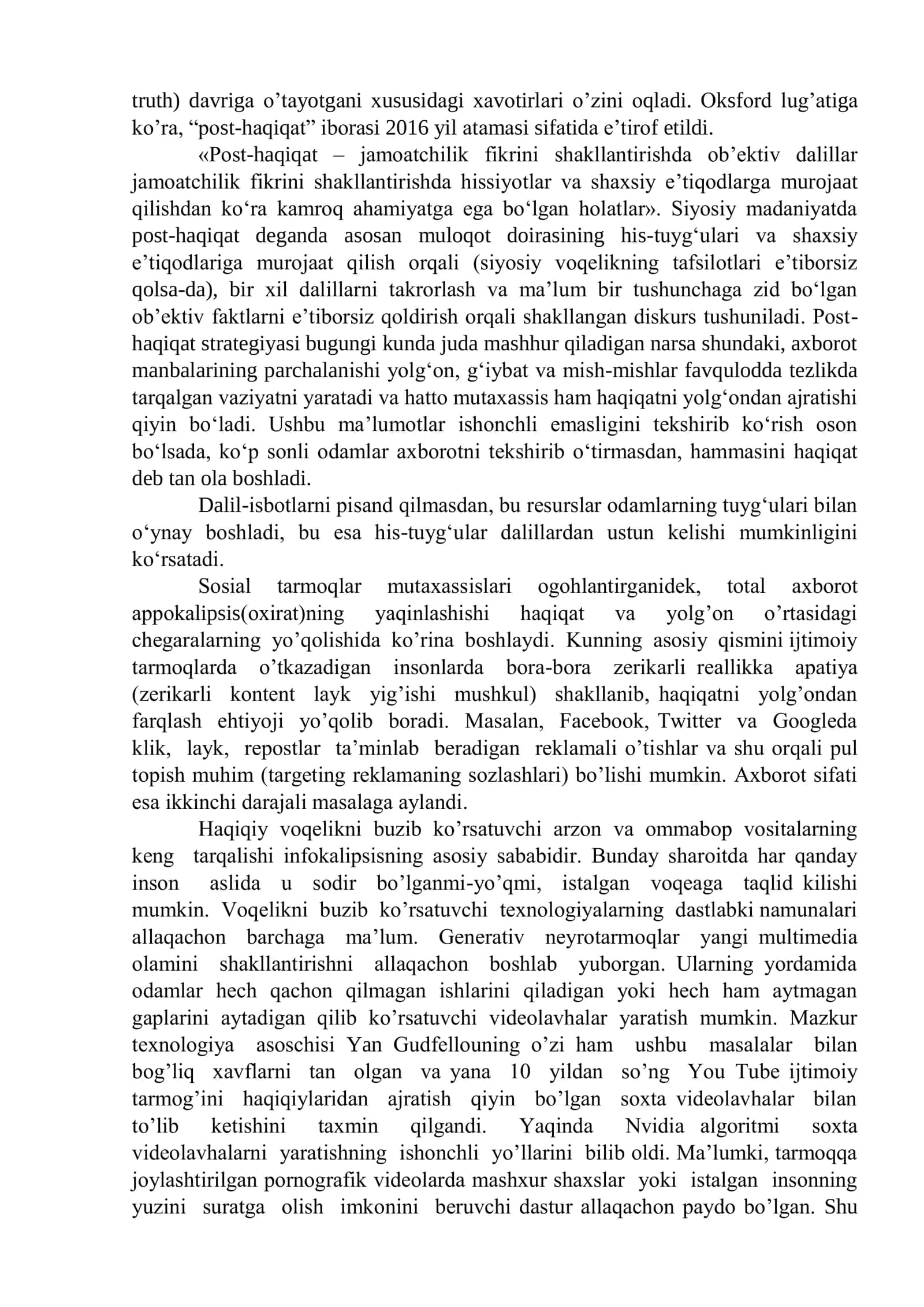 MEDIA SAVODXONLIK VA AXBOROT MADANIYATI EVOLYUSIYASI HAMDA JAMIYATDAGI AHAMIYATI 3