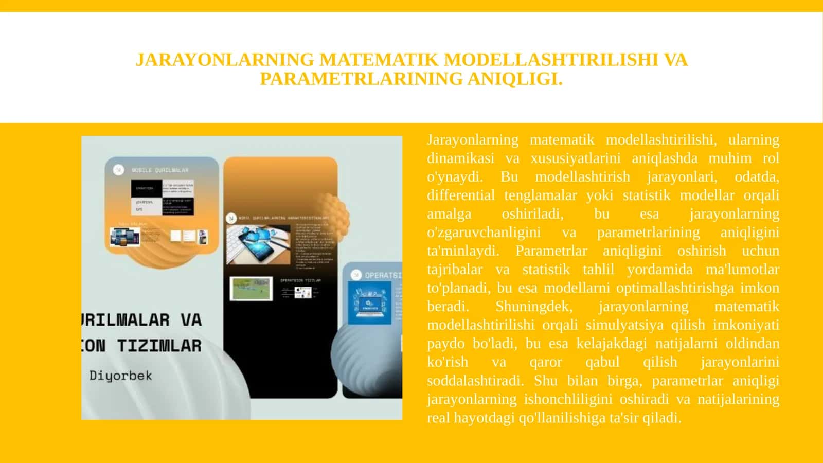 Jarayon va qurilmalarni hisoblash va taxlilining asisiy prinsiplari. 3