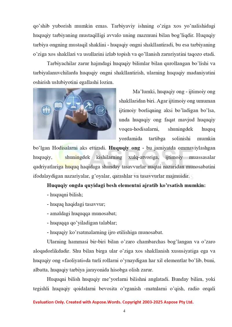 Huquqiy tarbiya jarayonida huquqiy ongni shakllantirish va huquqiy madaniyatni yuksaltirish 3