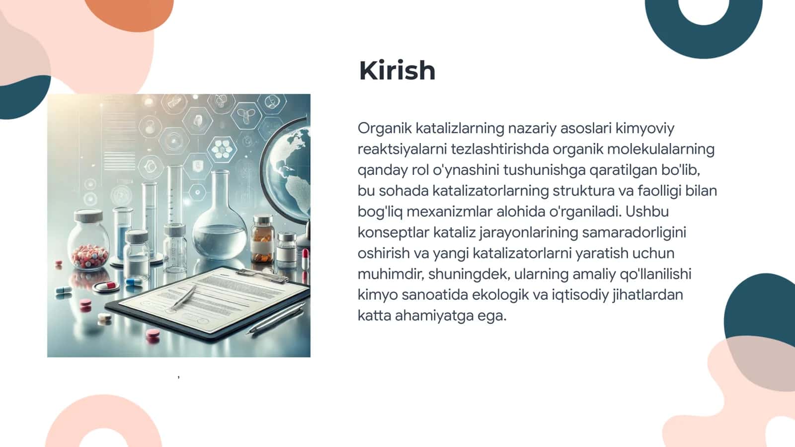 Organik katalizlarning nazariy asoslari 3