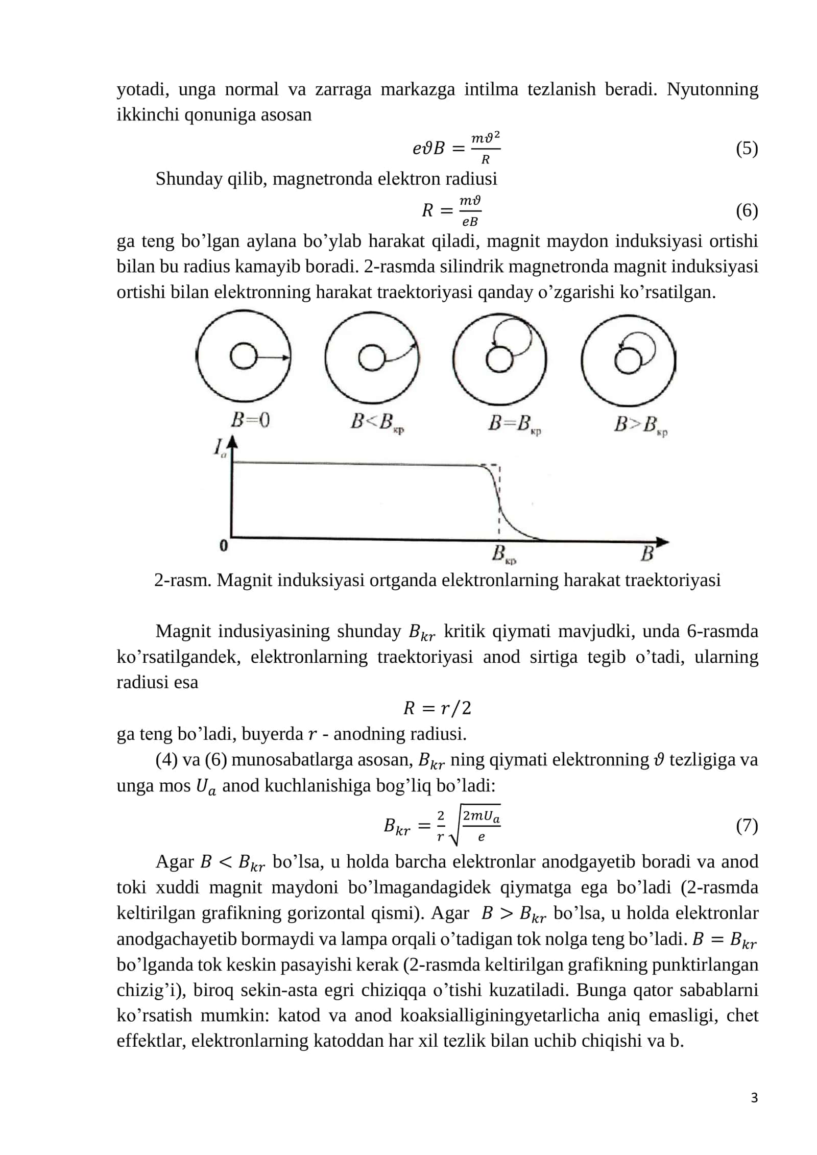 ELЕKTRONNING SOLIShTIRMA ZARYaDINI MAGNЕTRON MЕTODI BILAN ANIQLASh 3