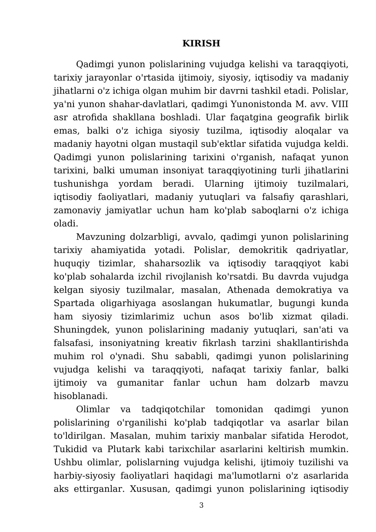 "Qadimgi yunon polislarining vujudga kelishi va taraqqiyoti" 3