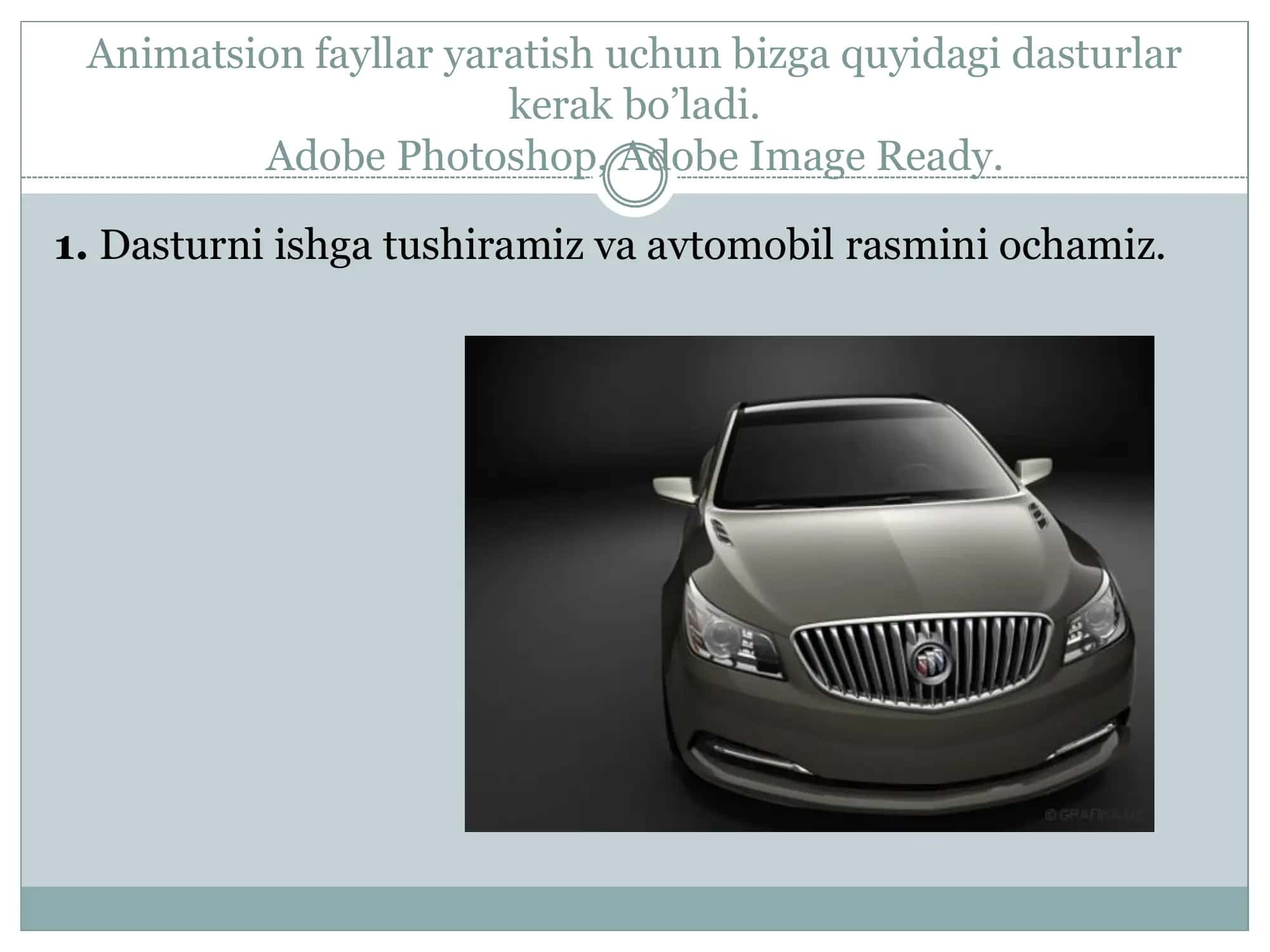 Animatsion “GIF” fayllar yaratish 3