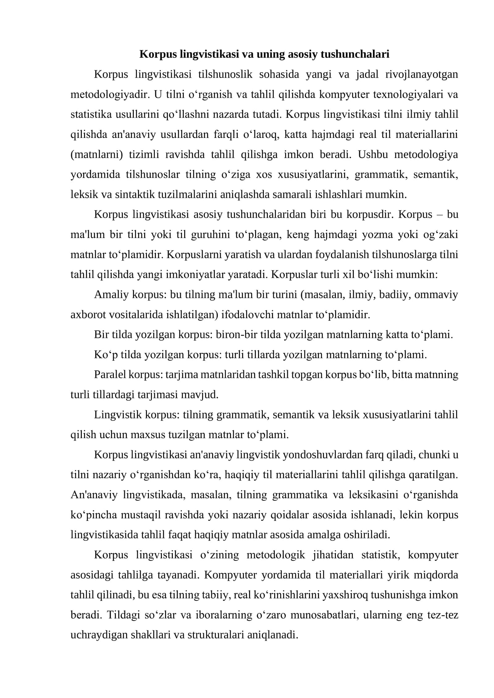 Korpus lingvistikasi 3