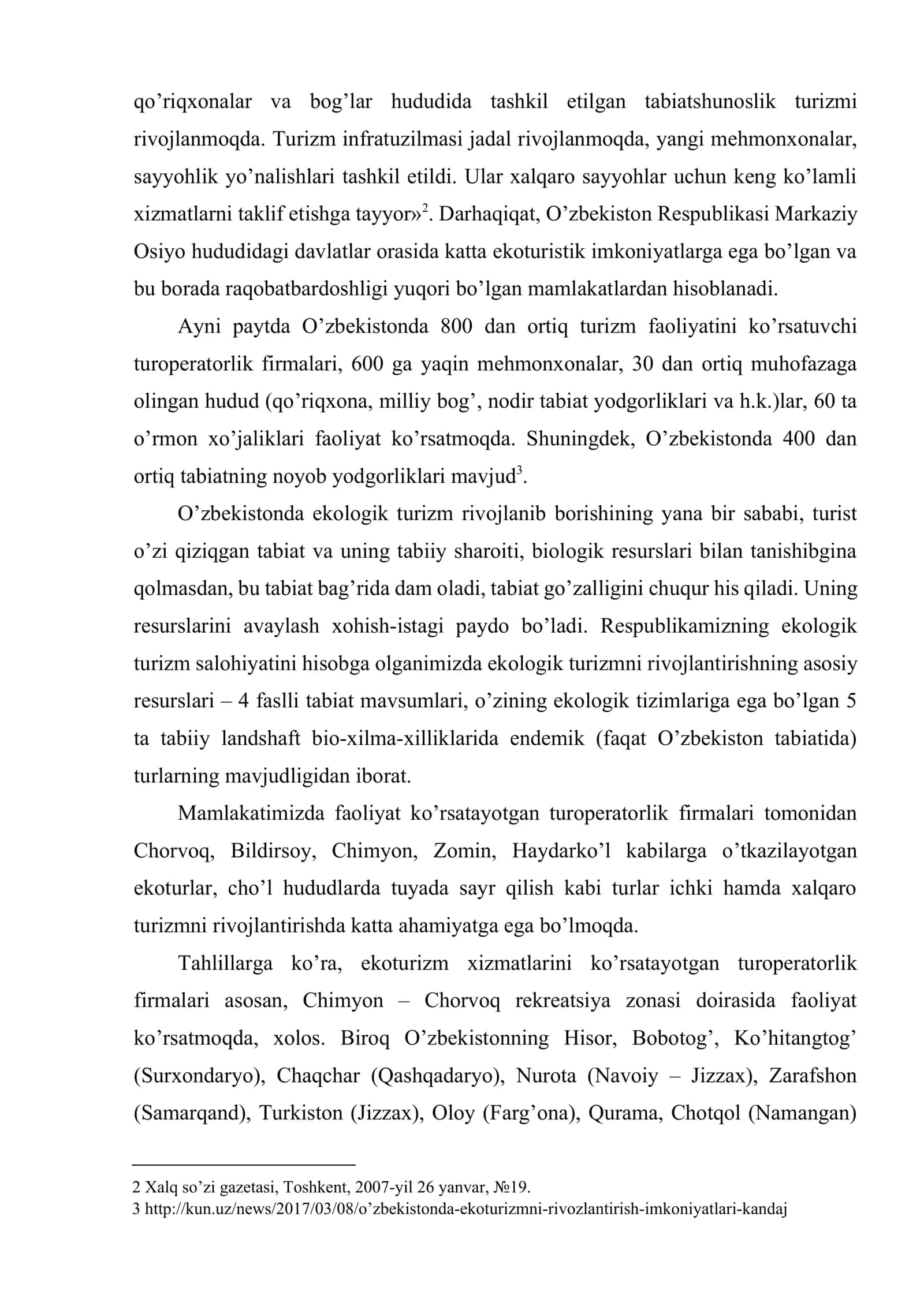 Ekologik turizmni rivojlantirishning zamonaviy tendensiyalari 3