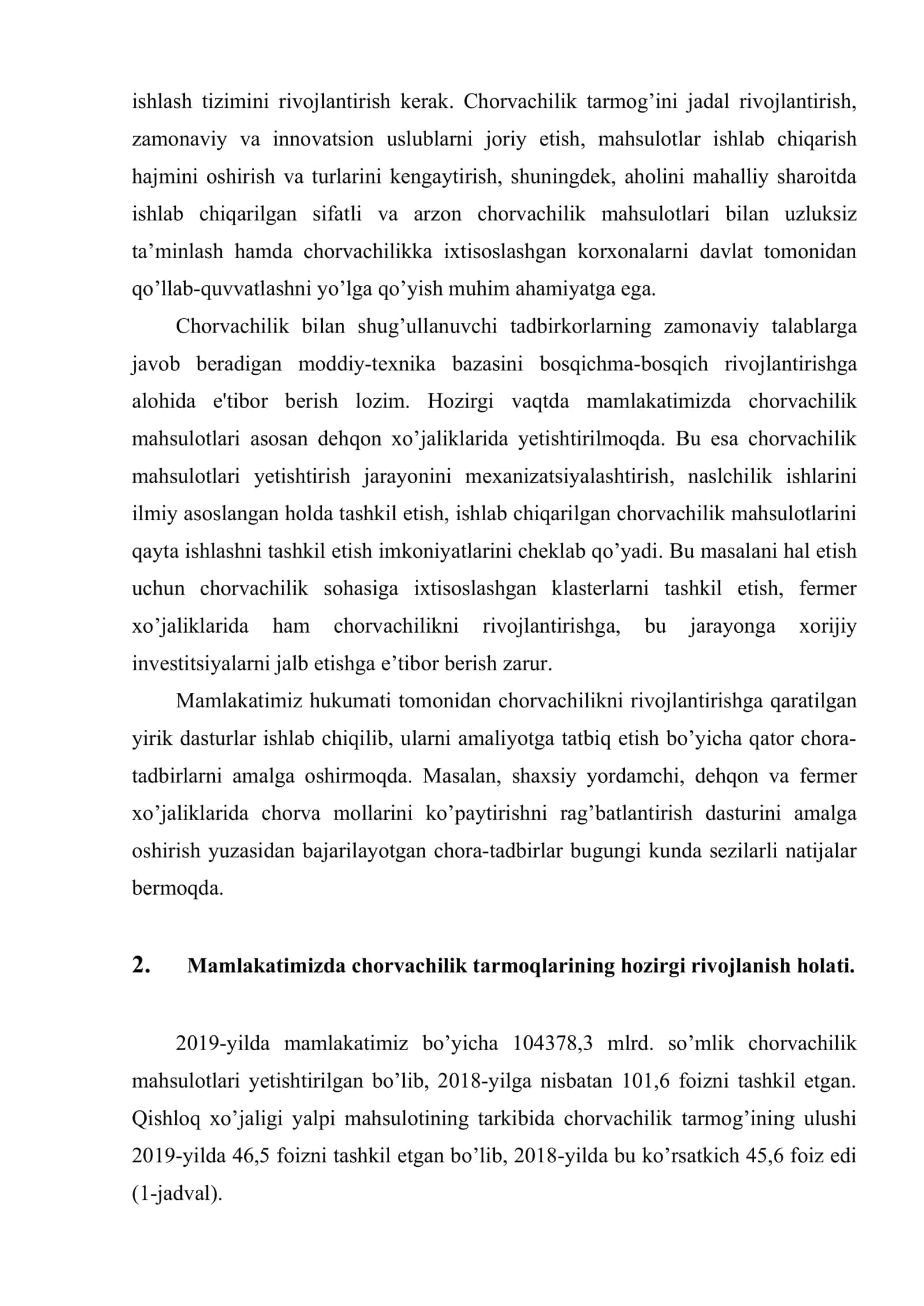 Chorvachilik tarmoqlari iqtisodiyoti 3