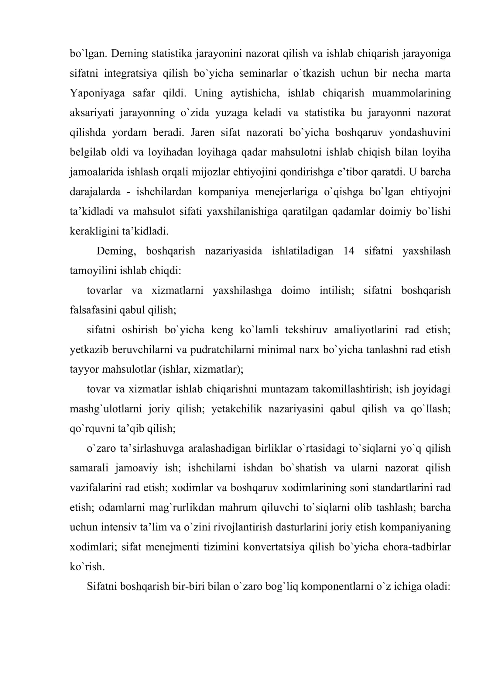 Loyiha sifatini boshqarish 3