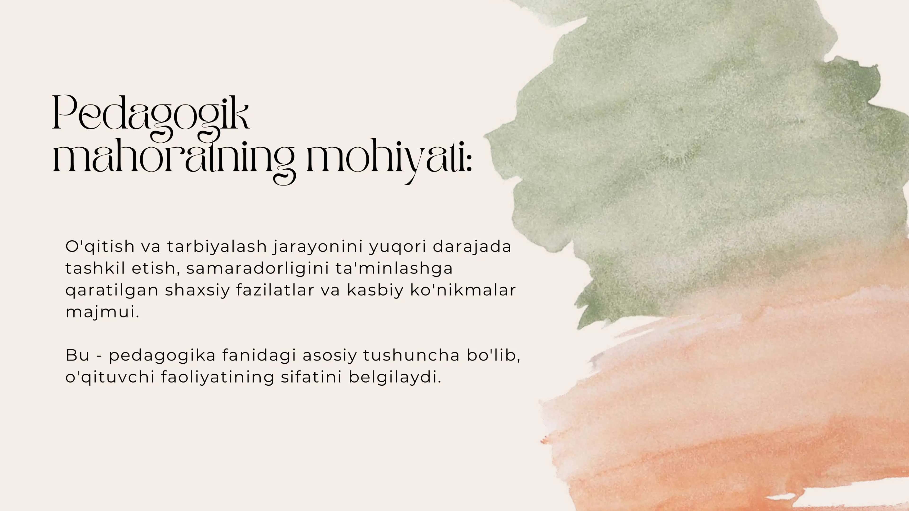 O‘qituvchining Pedagogik mahorati. 3