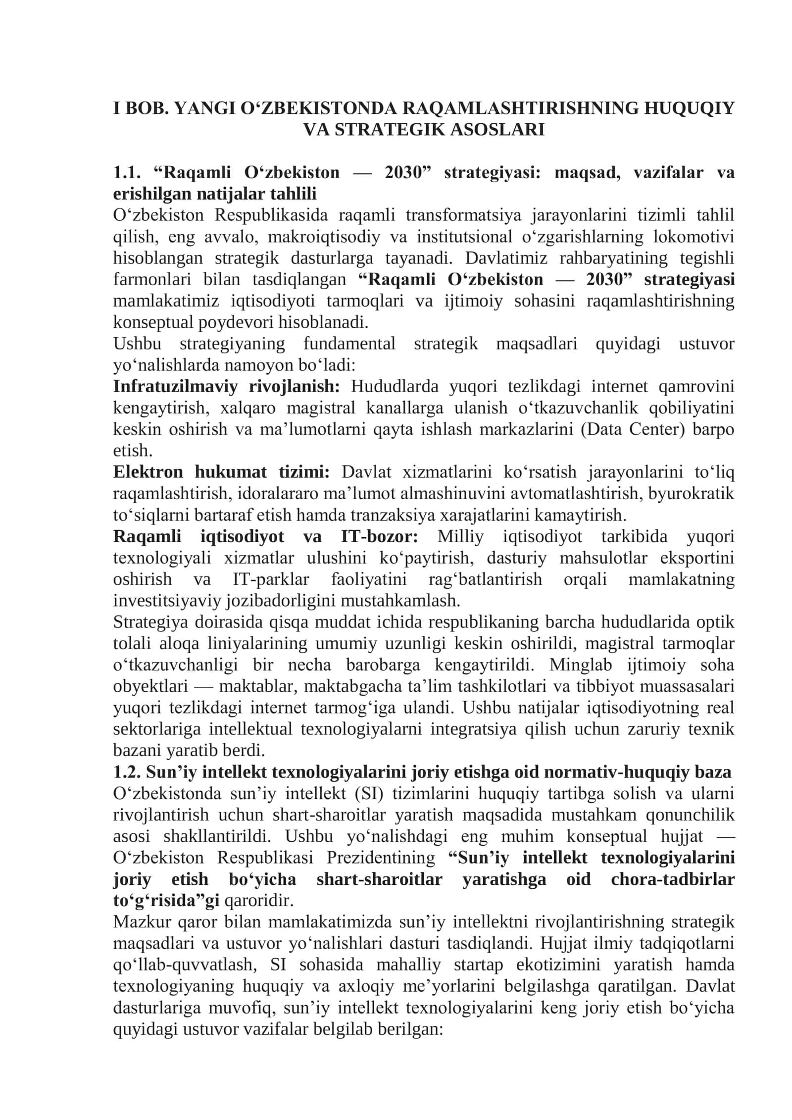 Yangi O‘zbekiston sharoitida sun’iy intellekt va internet texnologiyalaridan samarali foydalanish 3