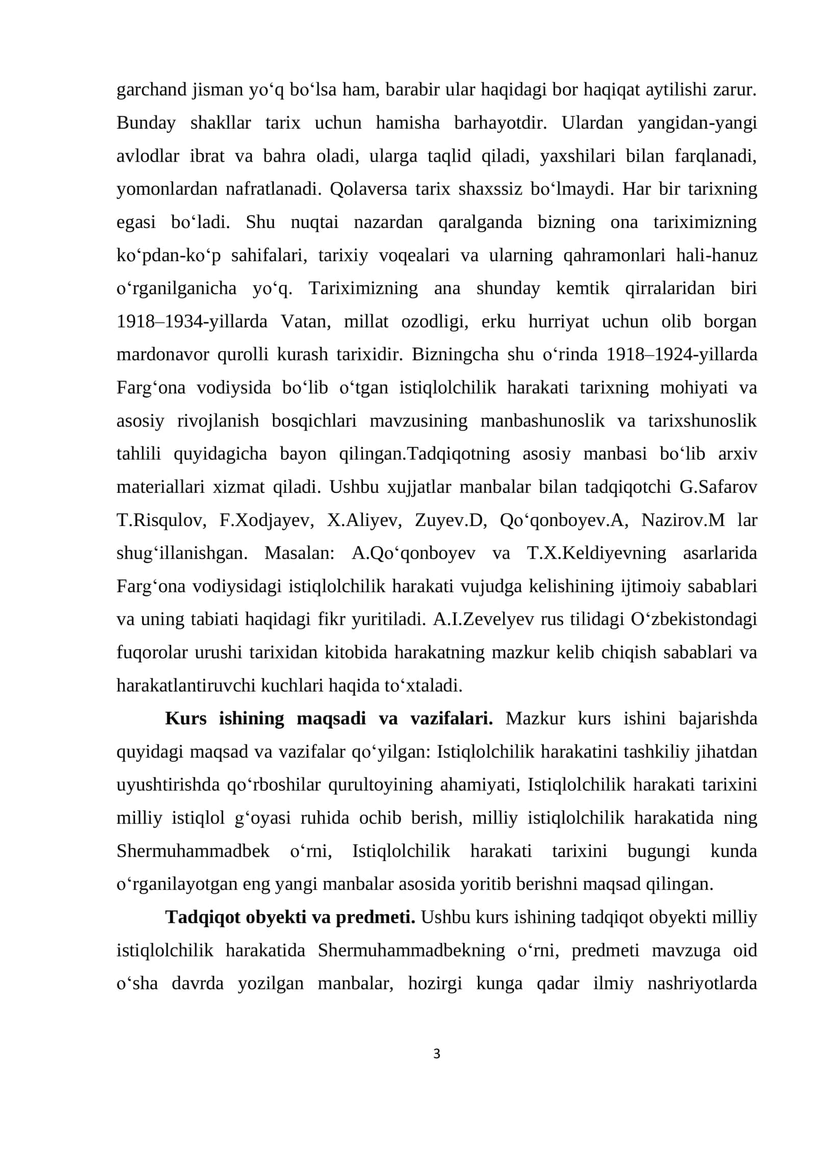 TURKISTON MINTAQASIDA ISTIQLOLCHILIK HARAKATI YO‘LBOSHCHILARI FAOLIYATI (QO‘RBOSHI SHERMUHAMMADBEK HAYOTI VA FAOLIYATI MISOLIDA) 3