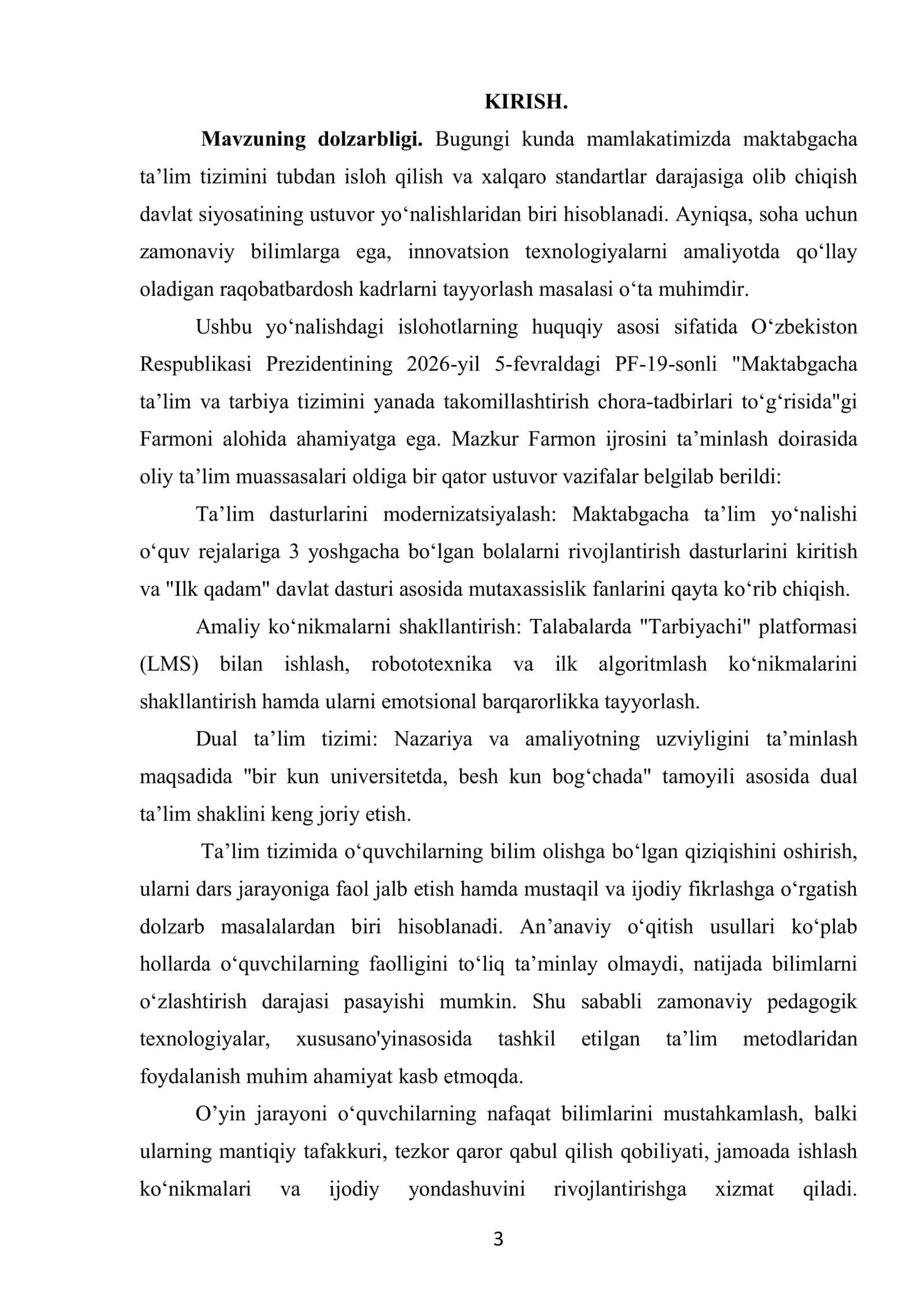 Maktabgacha va boshlang’ich talim kurs ishi 3