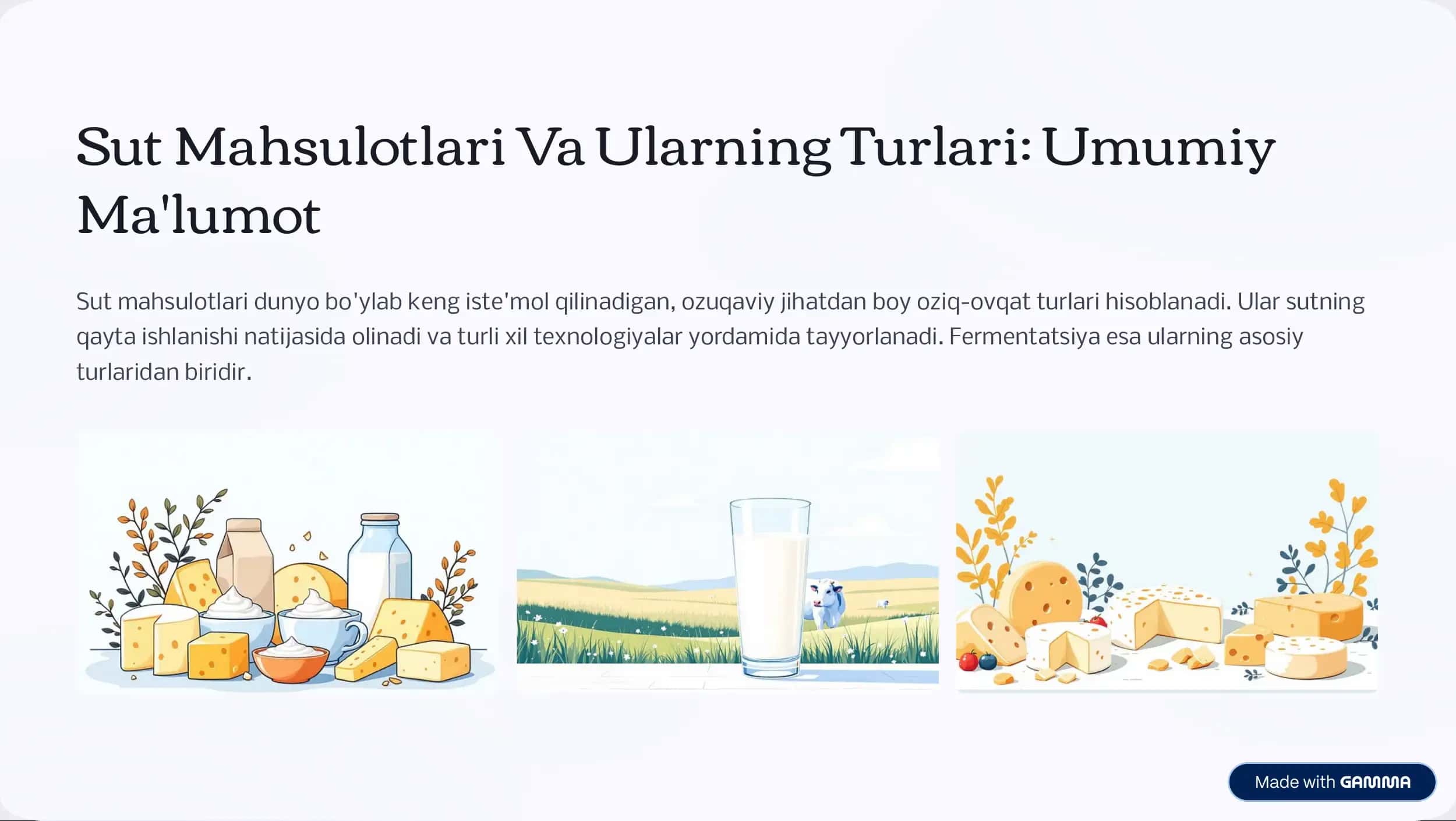 Sut Mahsulotlari Ishlab Chqarishda Fermentativ Jarayonlar Tahlili 3