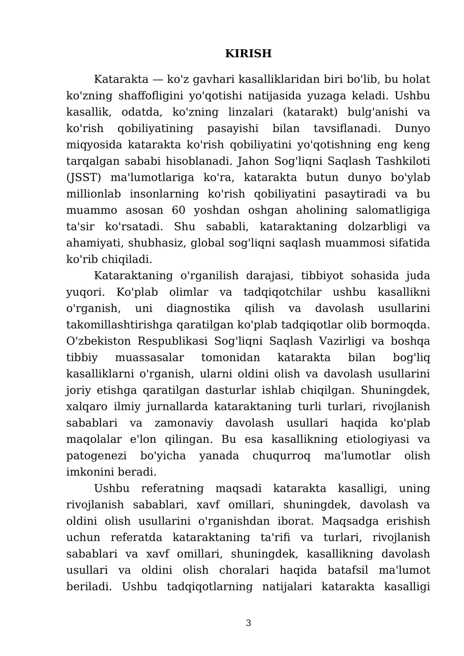 Katarakta koʻz gavhari kasalliklari 3