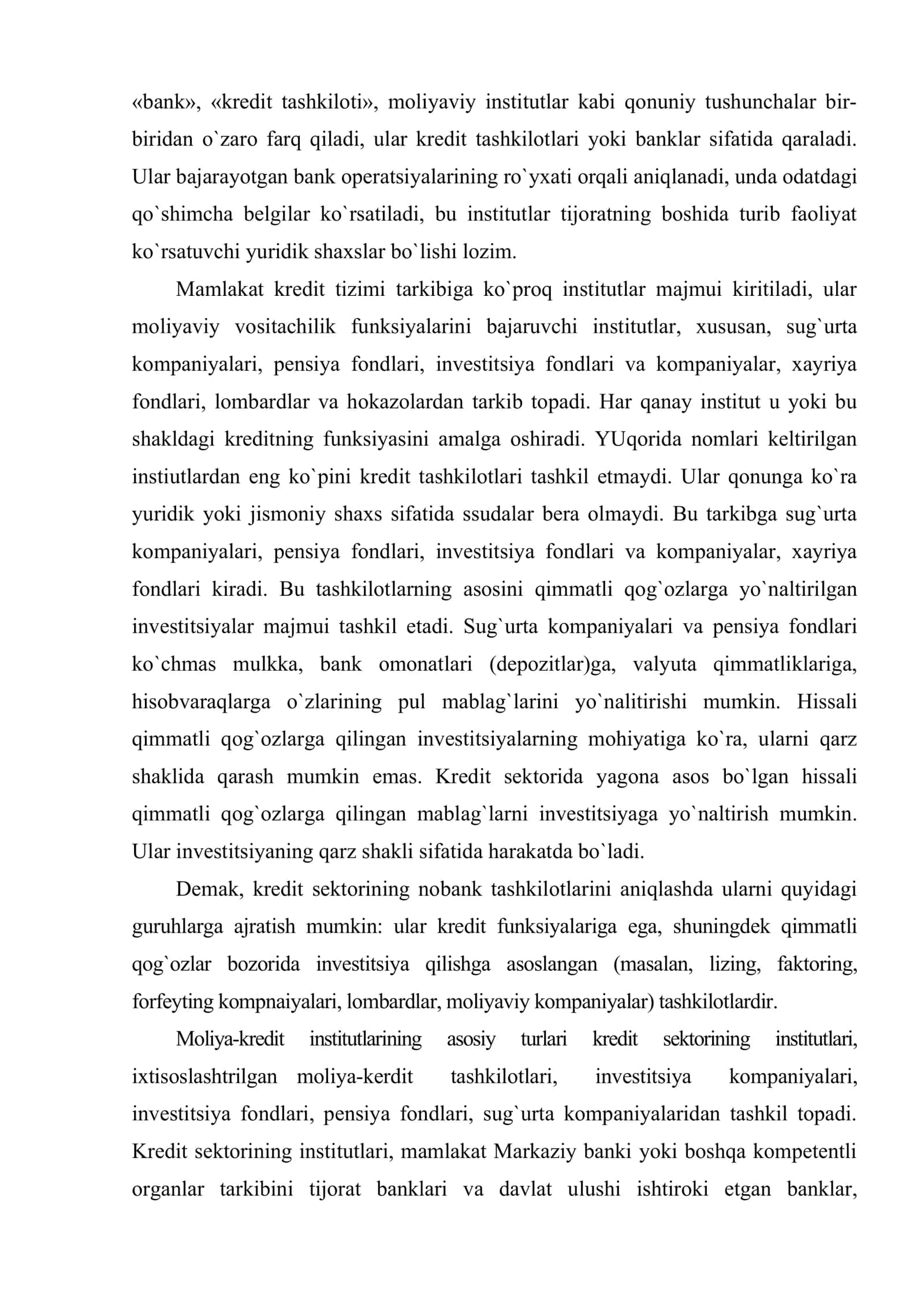 Kredit tizimi va uning barqarorligiga ta’sir qiluvchi omillar 3
