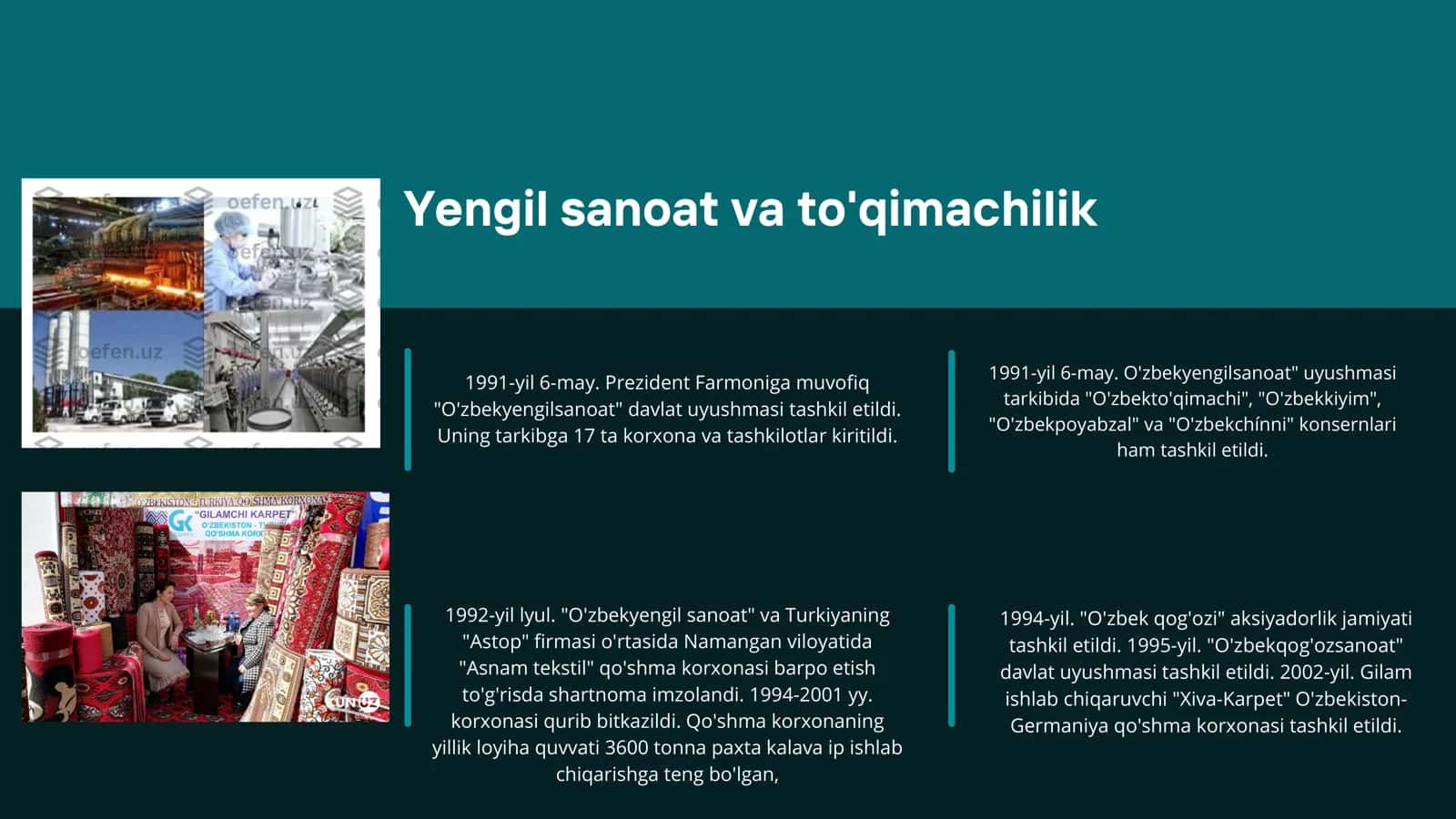 mustaqillik yillarida sanoatning rivojlanishi 3