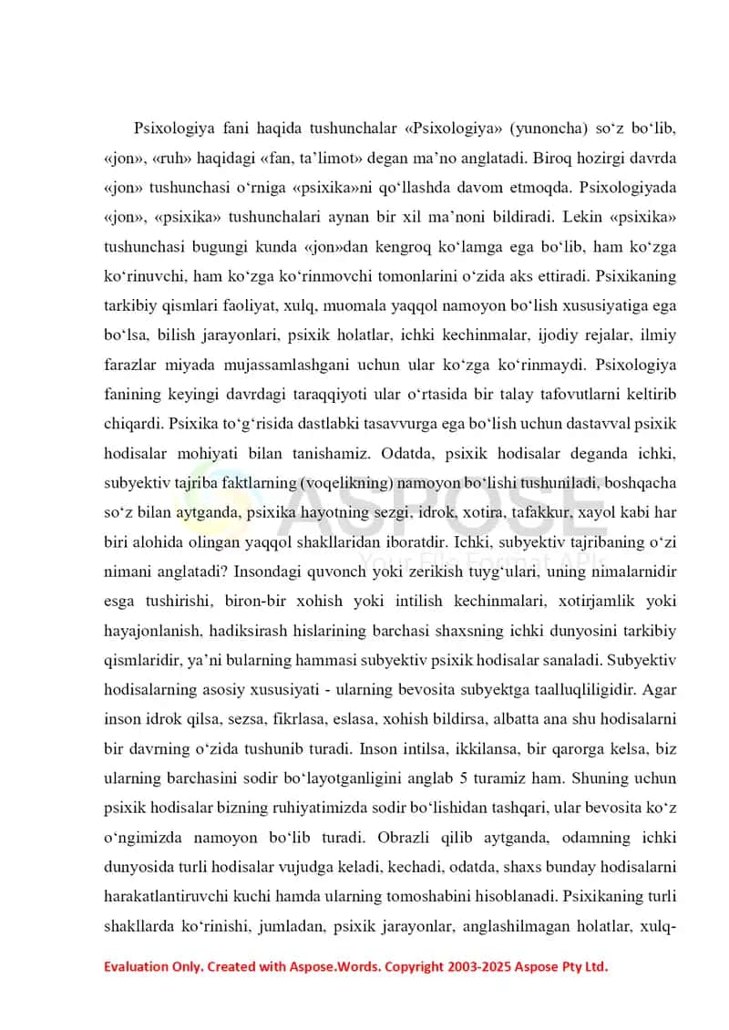 Psixologiyaning boshqa fanlar bilan aloqasi 3