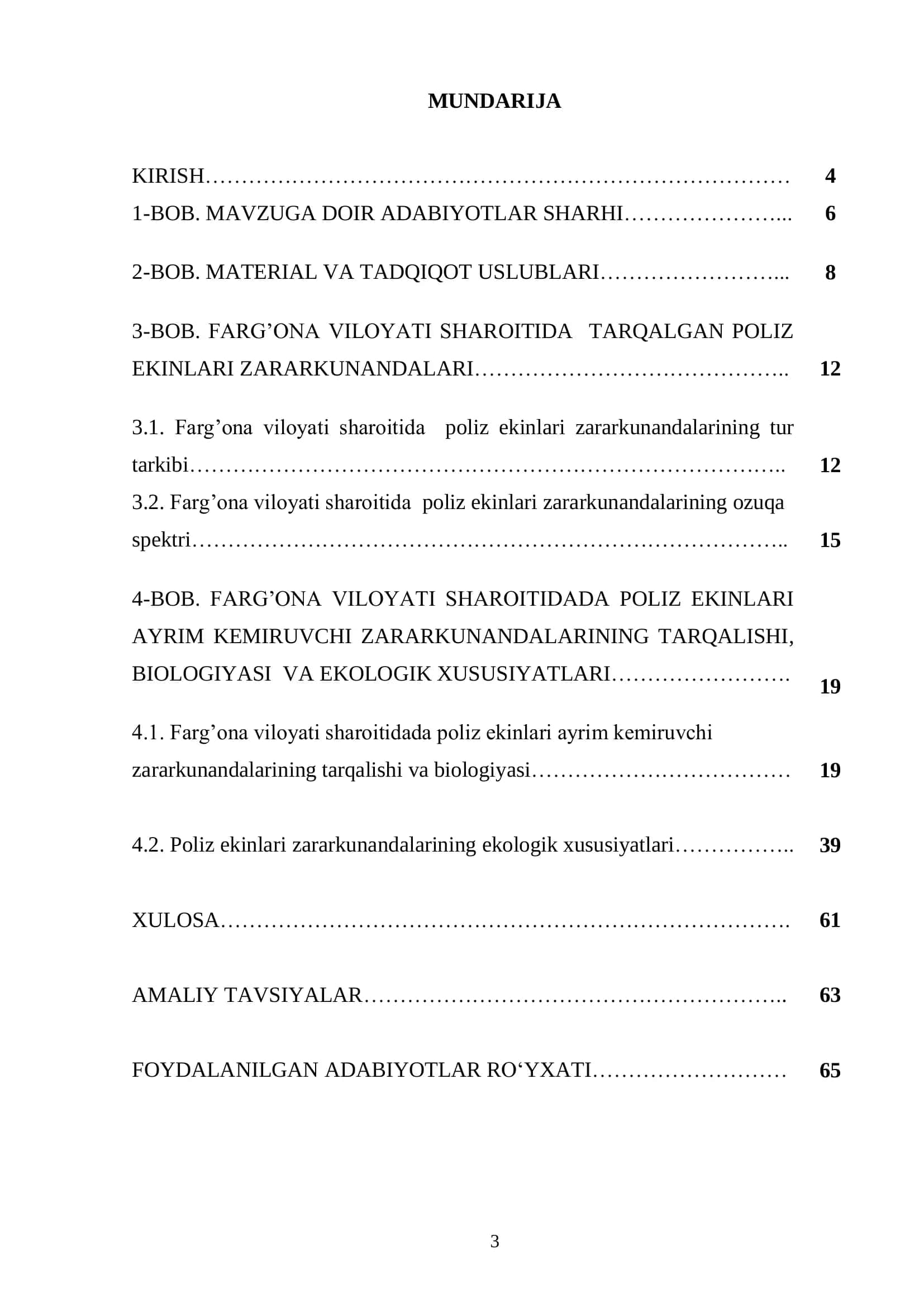 FARGONA VILOYATI SHAROITIDA POLIZ EKINLARI ZARARKUNANDALARINING TARQALISHI, BIOLOGIYASI VA EKOLOGIK XUSUSIYATLARI 3