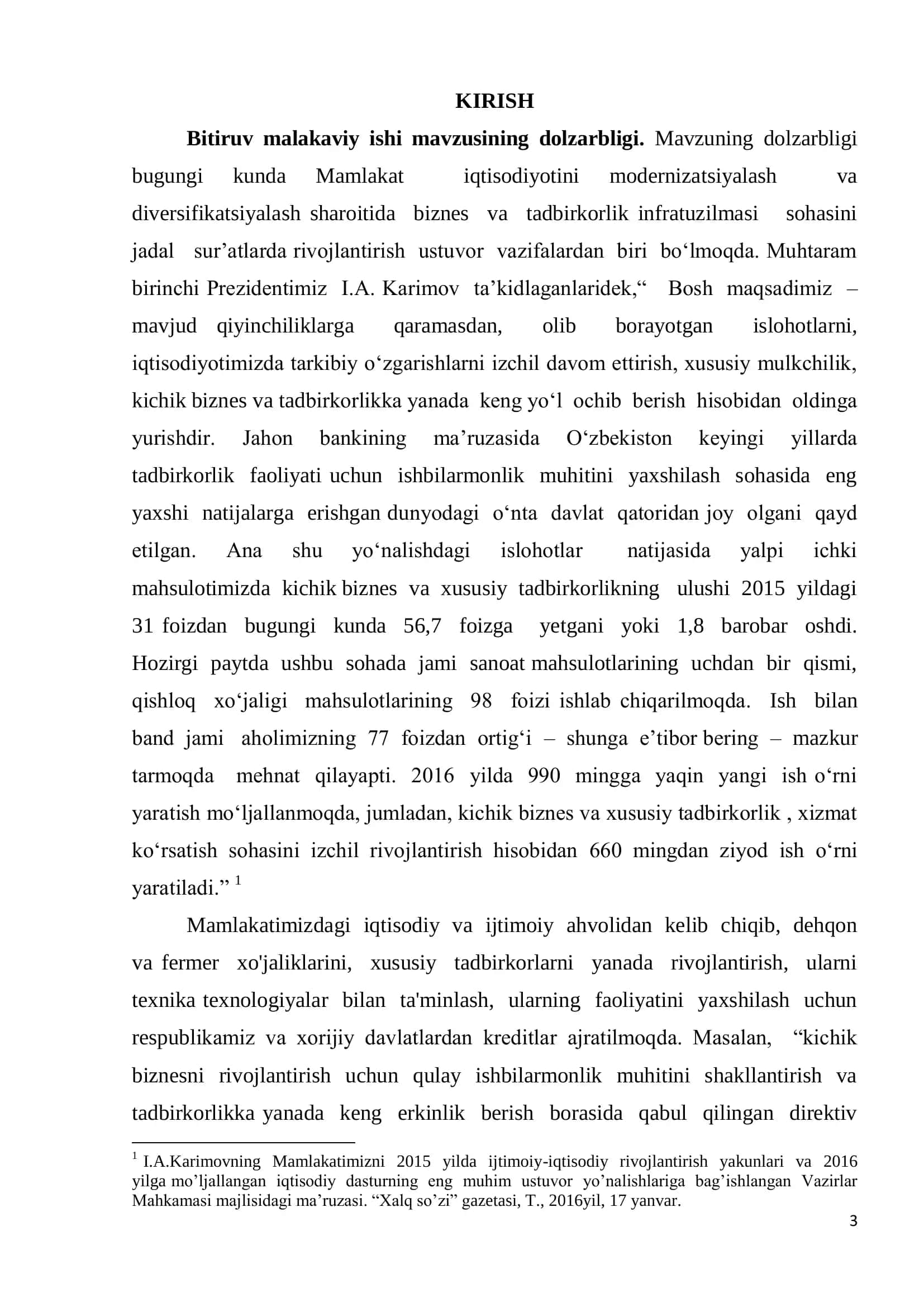TADBIRKORLIK INFRATUZILMASI SUBYEKTLARIGA DAVLAT XIZMATLARINI KO‟RSATISHNI TAKOMILLASHTIRISH 3