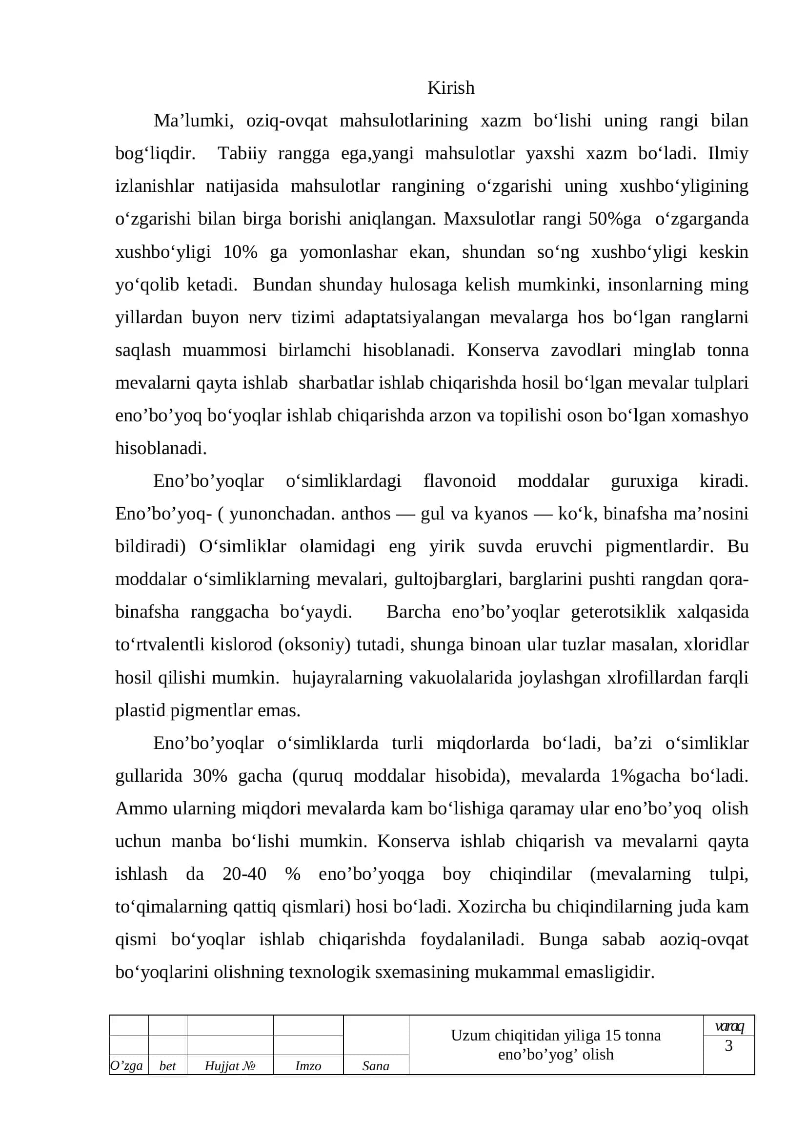 Uzum chiqitidan yiliga 15 tonna eno’bo’yog’ olish 3