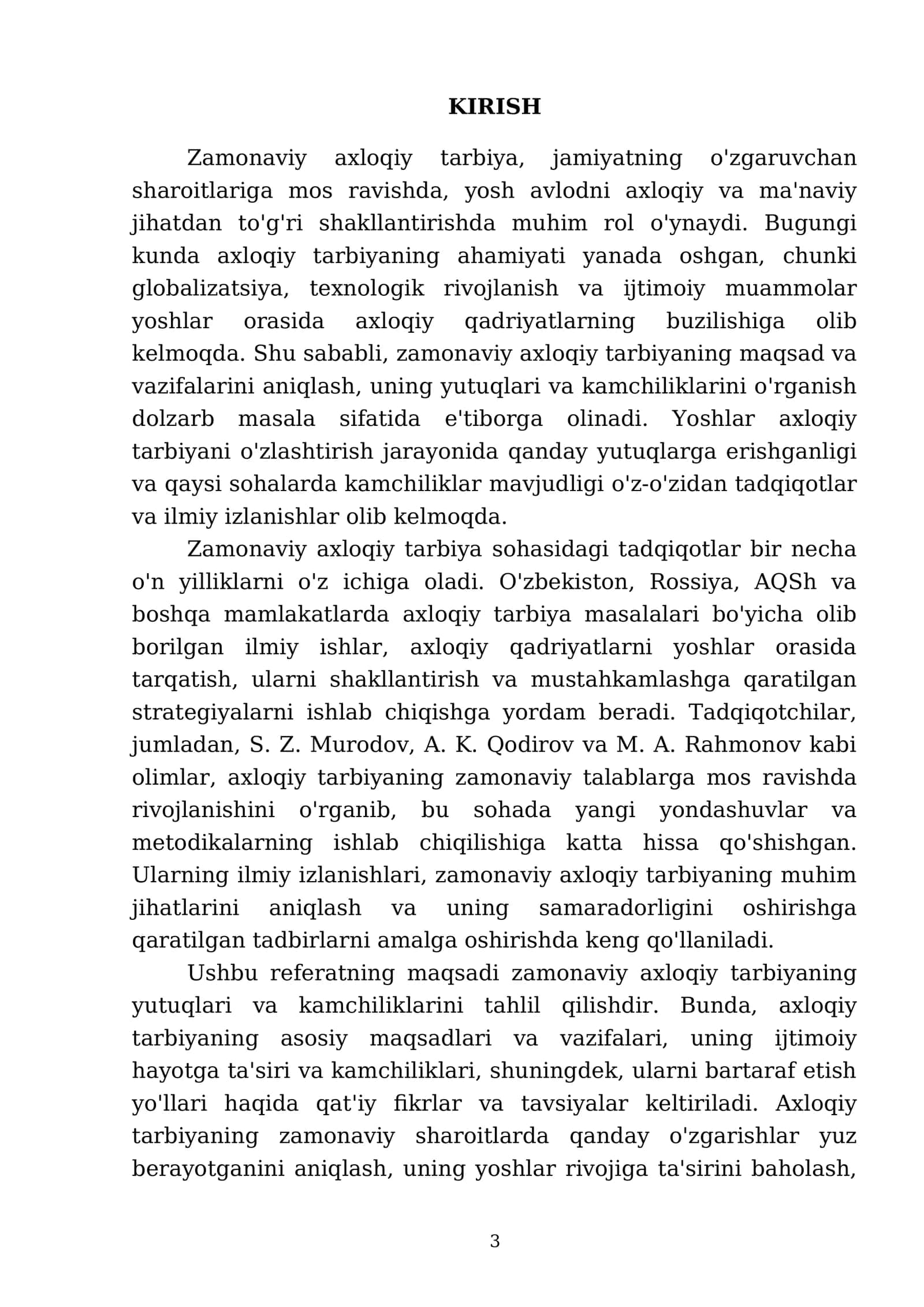 Zamonaviy axloqiy tarbiyaning yutuqlari va kamchiliklari 3