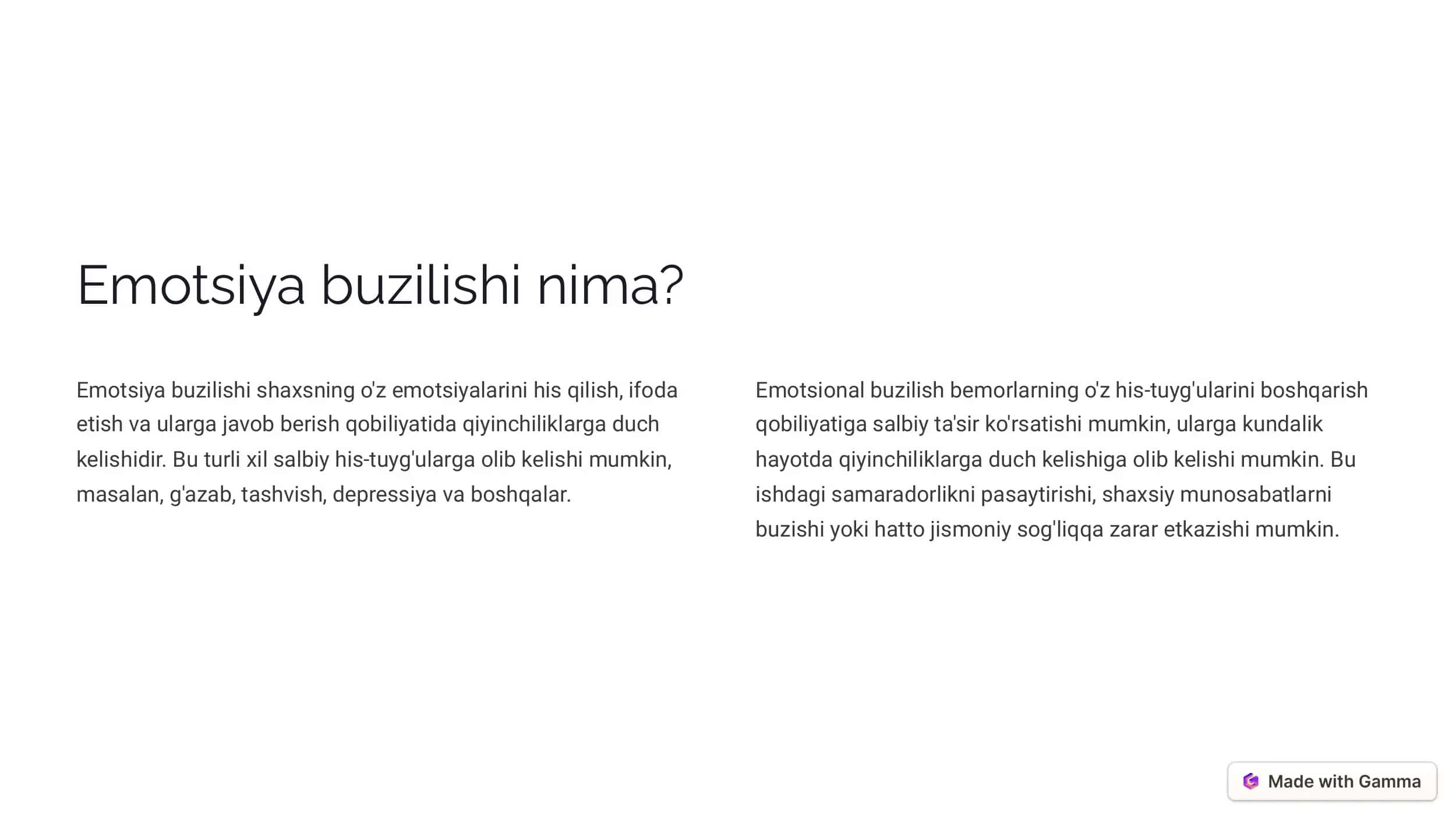 Emotsiya jarayonlarining buzilishi: Psixologik nuqtai nazar 3
