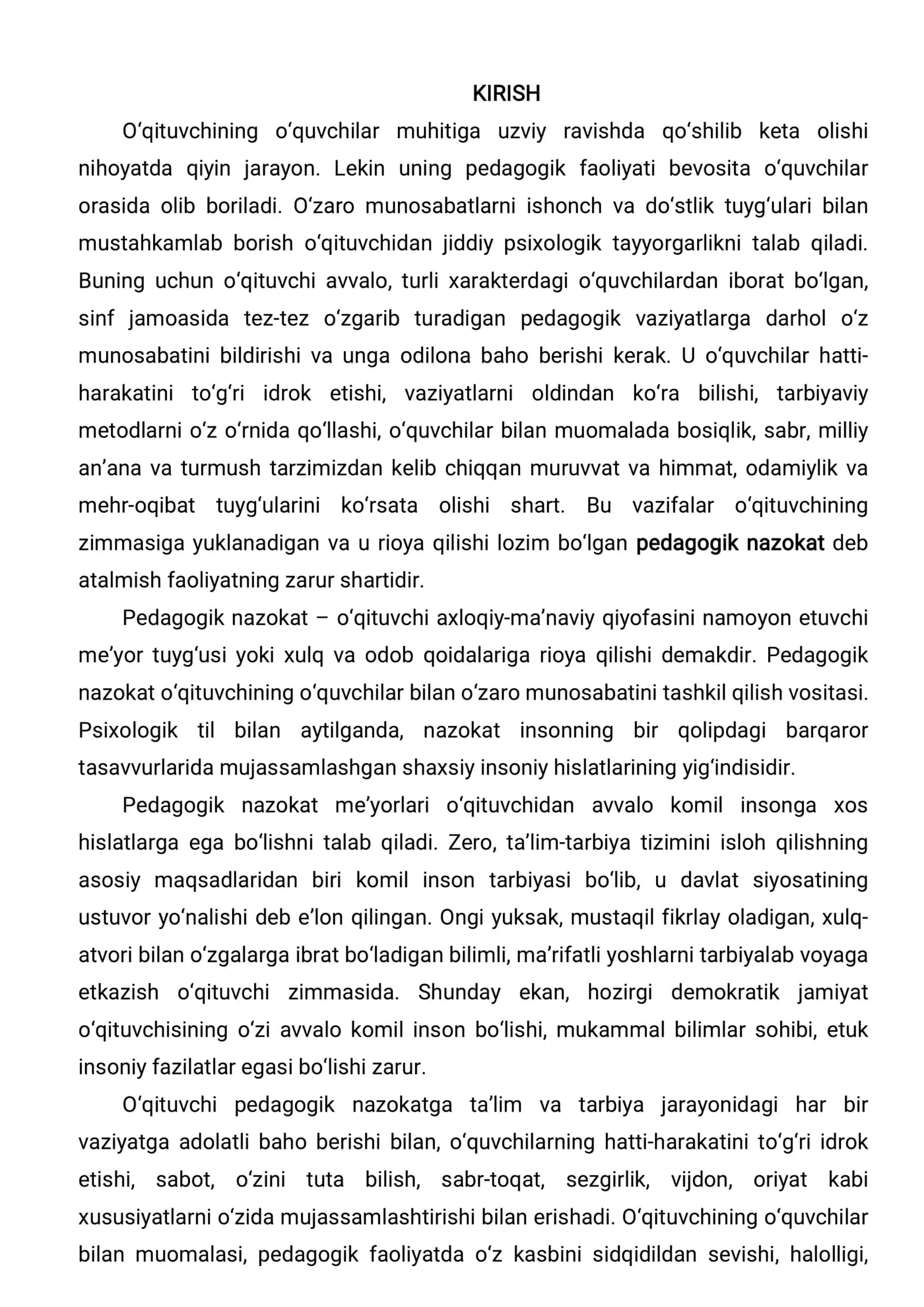 Pedagogik odob va pedagogik nazokatni o‘qituvchi faoliyatidagi o‘rni 3