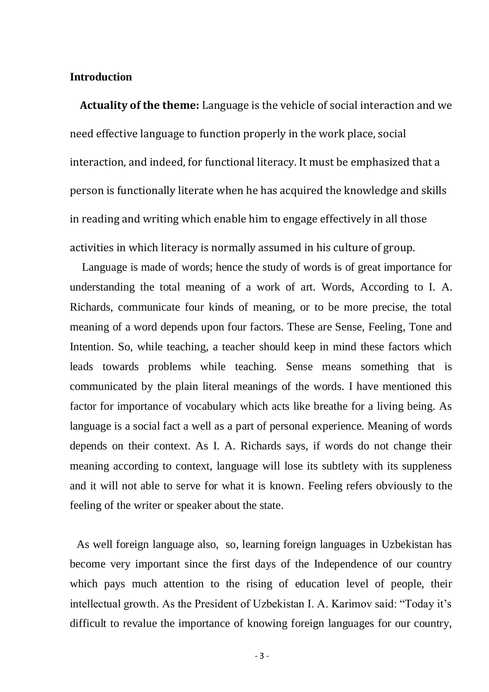 The problem of interference in teaching English and methods of overcoming 3