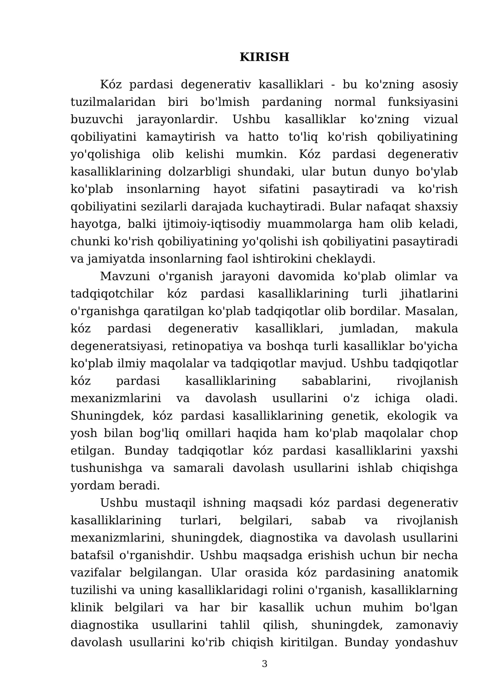 Kóz the pardasi degenerativ kasalliklari 3