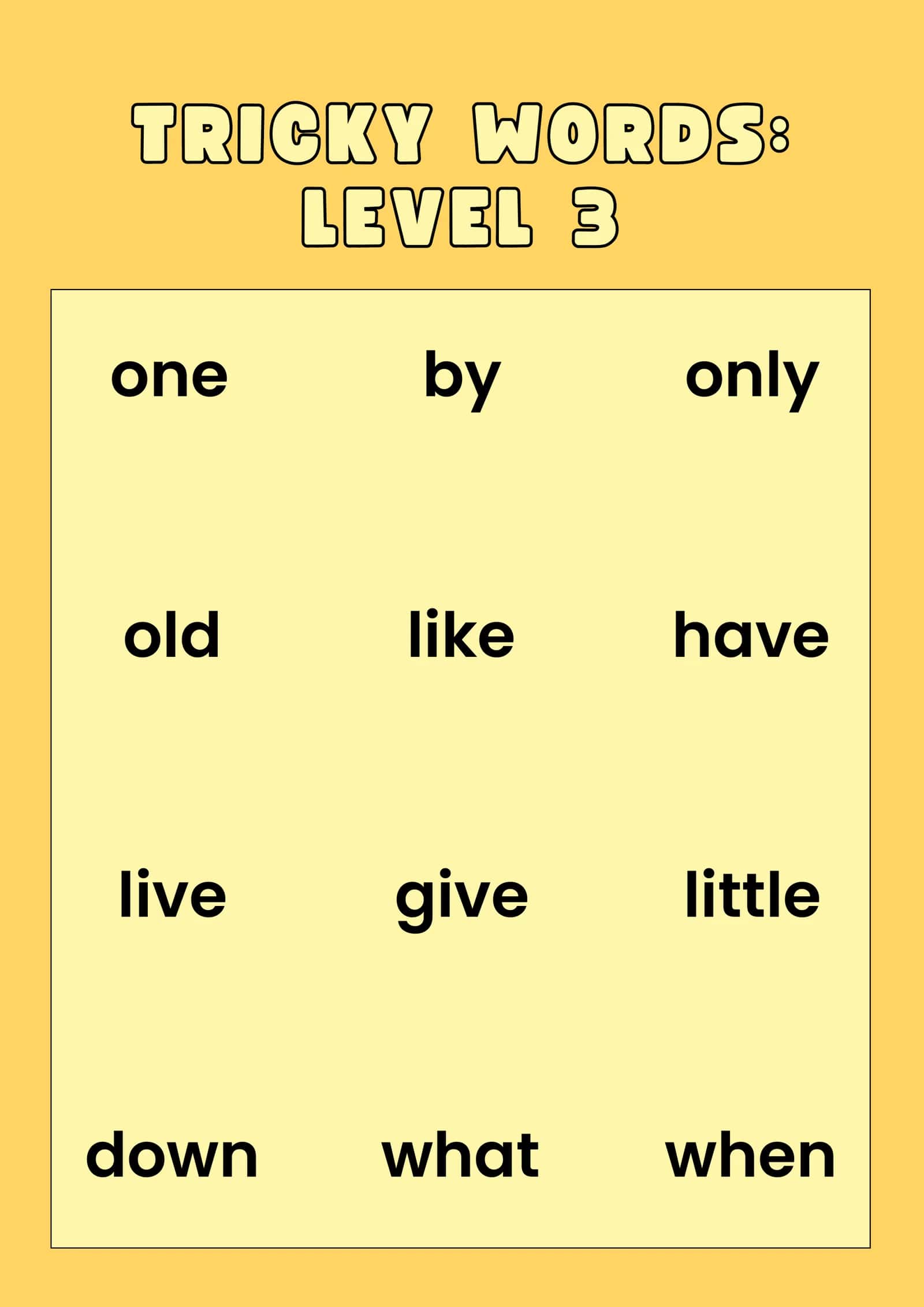 Tricky words, imlo va o'qish 3