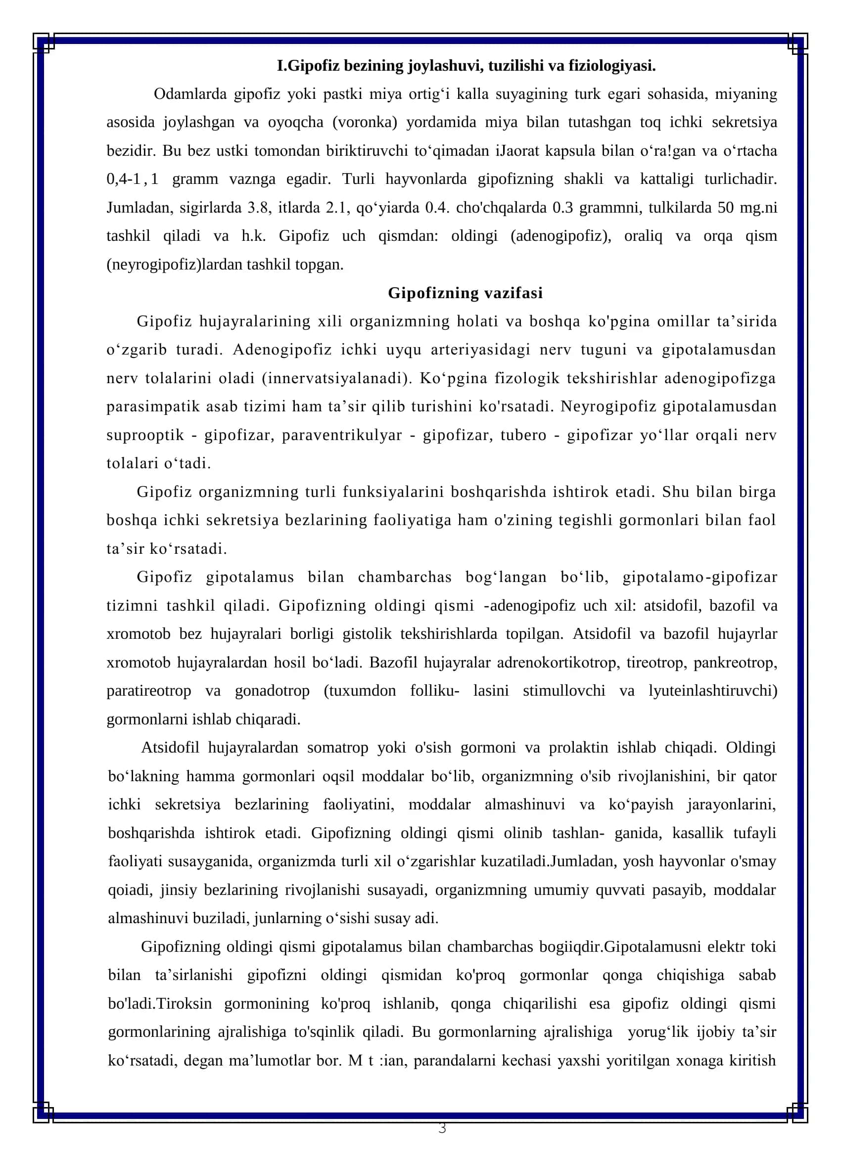 Ichki sekretsiya bezlari va uning yosh xususiyatlari 3