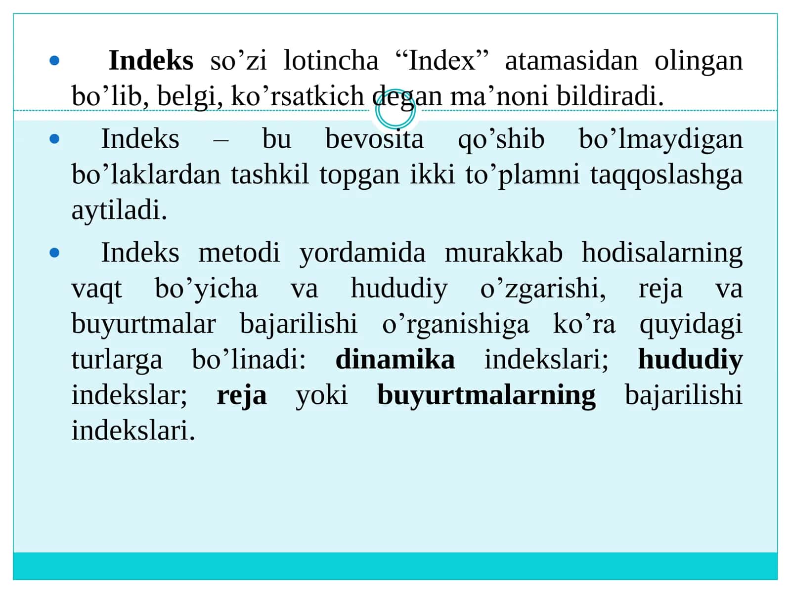 MAVZU. STATISTIK INDEKSLAR 3