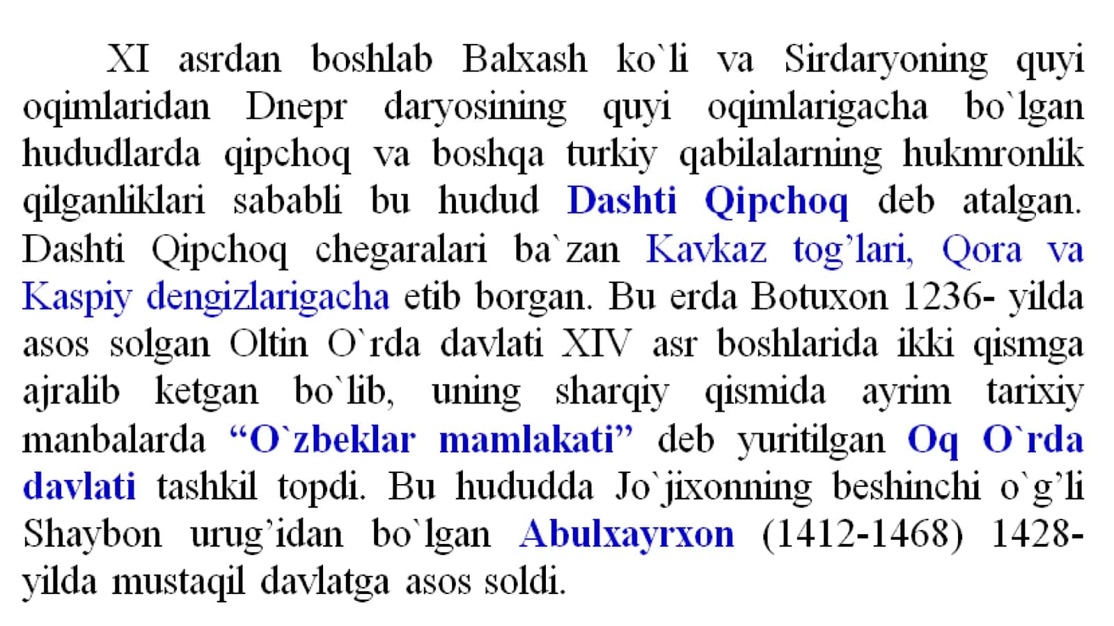 XVI–XVIII asr birinchi yarmida O’rta Osiyodagi tarixiy geografik jarayonlar 3