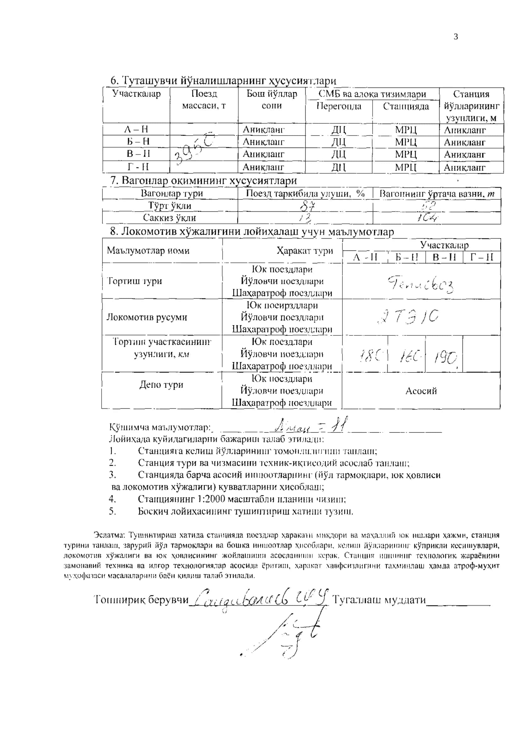 N uzel uchastka stansiyasini loyihalash 3