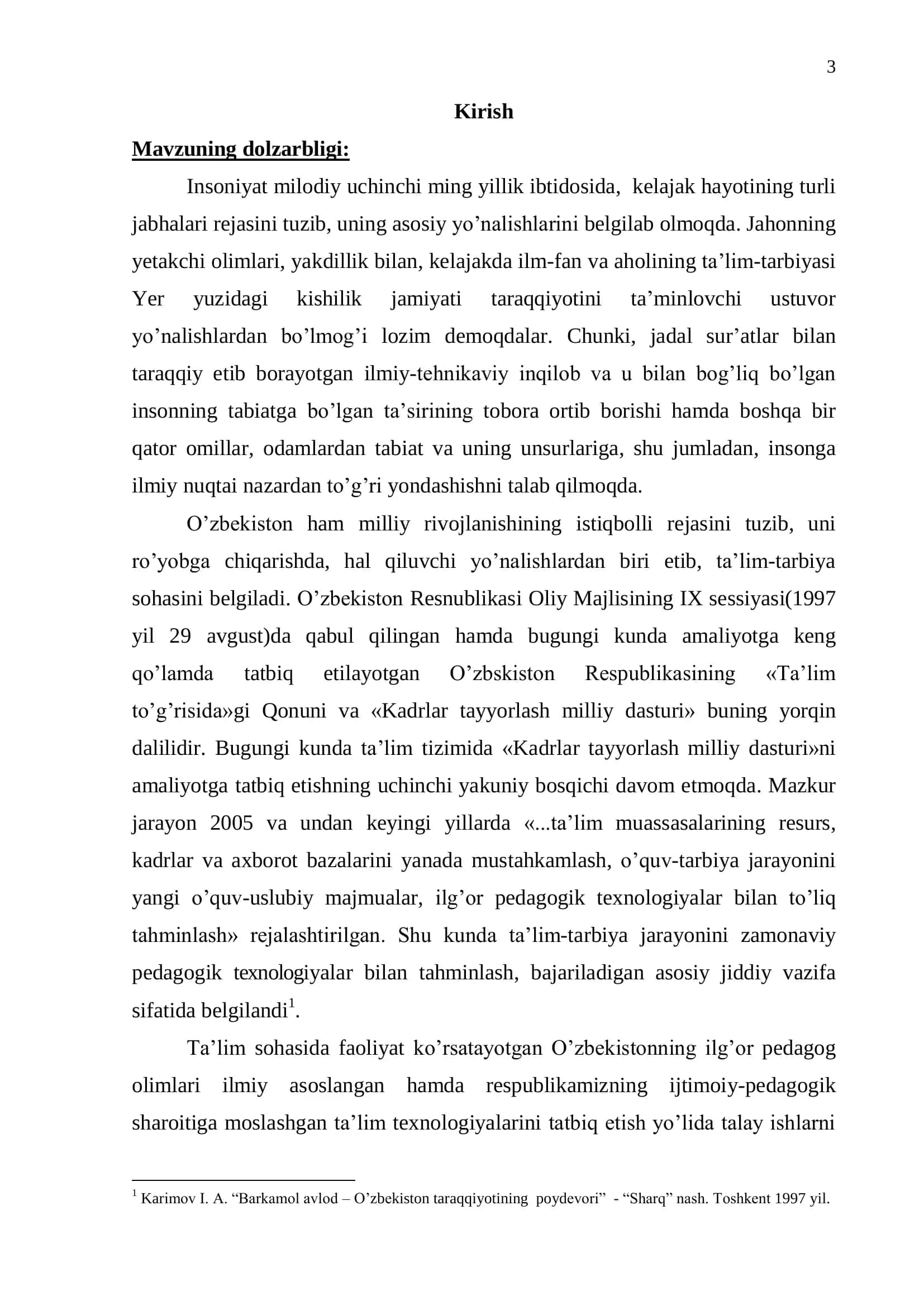 OLIY TA'LIMDA UMUM KASBIY FANLARNI O’QITISHDA MODULLI TEXNOLOGIYALARDAN FOYDALANISH 3