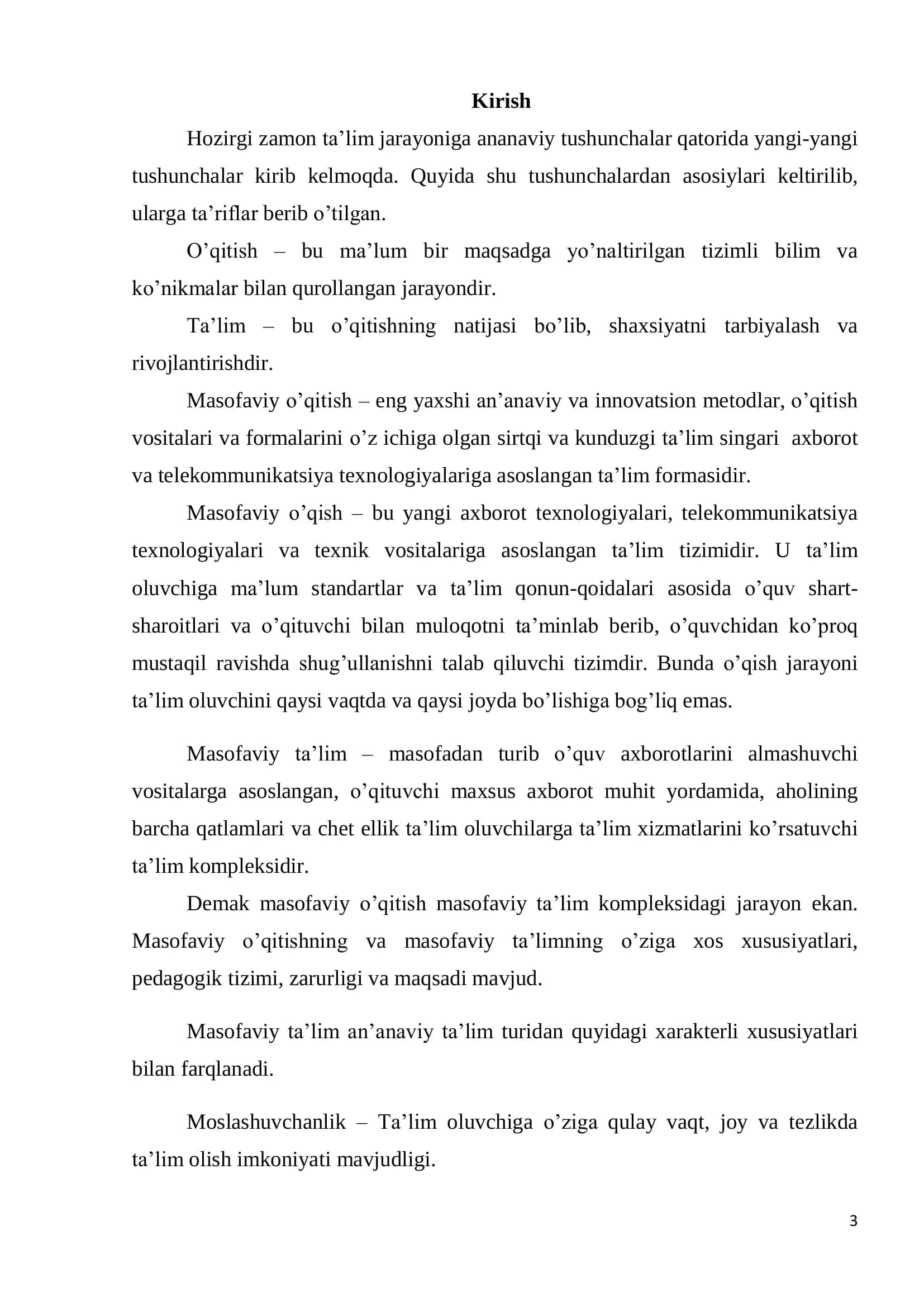 ―Axborot texnologiyalari‖ fanini pedagogik va axborot texnologiyalari yordamida o‘qitish metodikasi 3