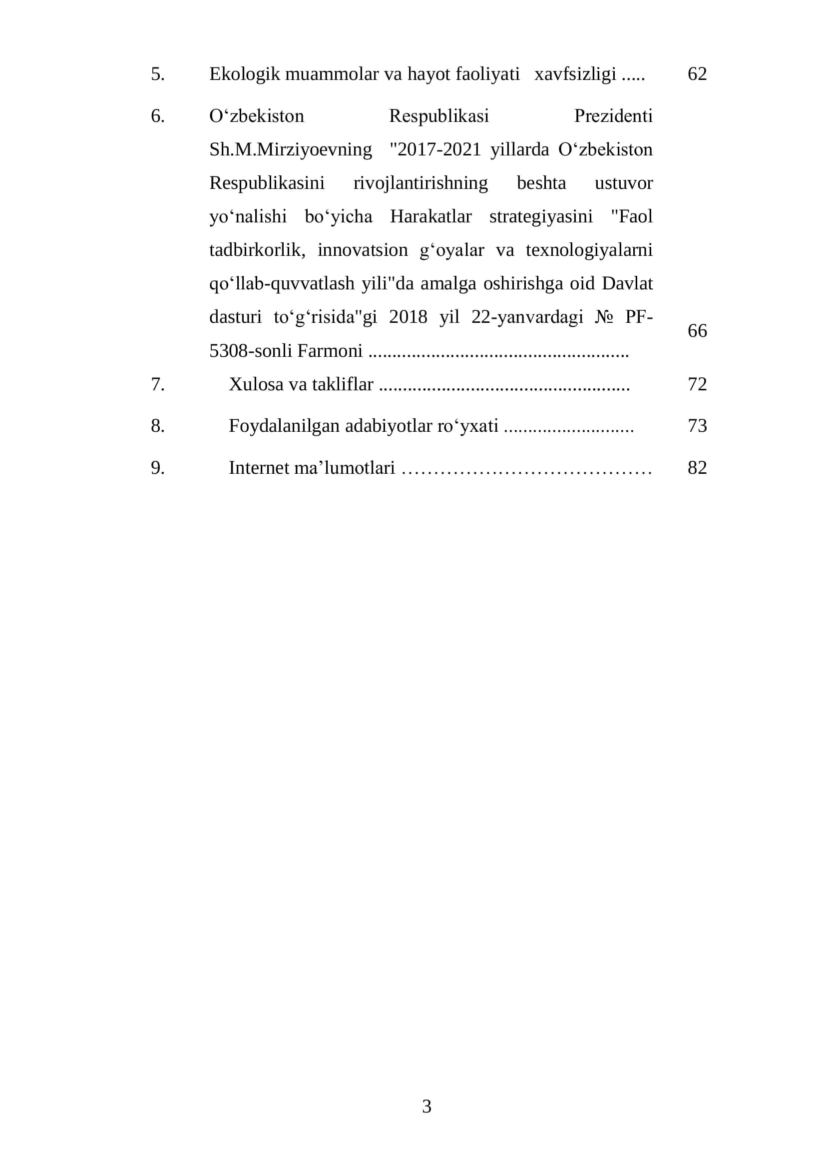 “Qo‘ylar postnatal rivojlanishi davrida stilopodiy suyaklarining morfometrik ko‘rsatkichlariga tabiiy sharoitning ta’siri” Bitiruv Malakaviyishi 3