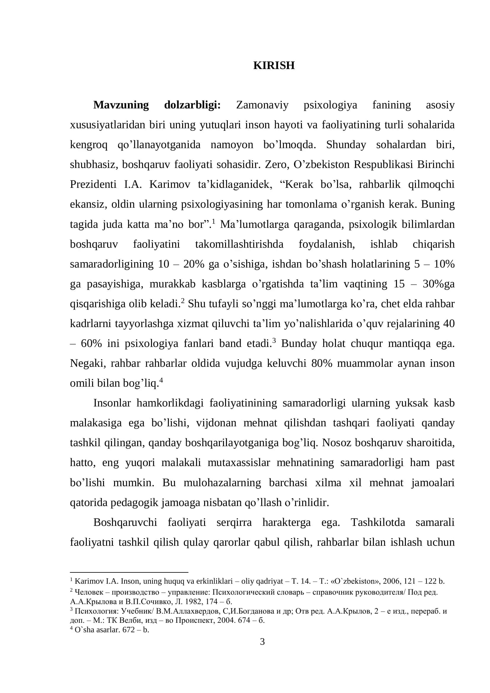 RAHBARNING BOSHQARUV FAOLIYATIDAGI INDIVIDUAL-PSIXOLOGIK XUSUSIYATLARINI TADQIQ QILISHNING O’ZIGA XOS XUSUSIYATLARI 3