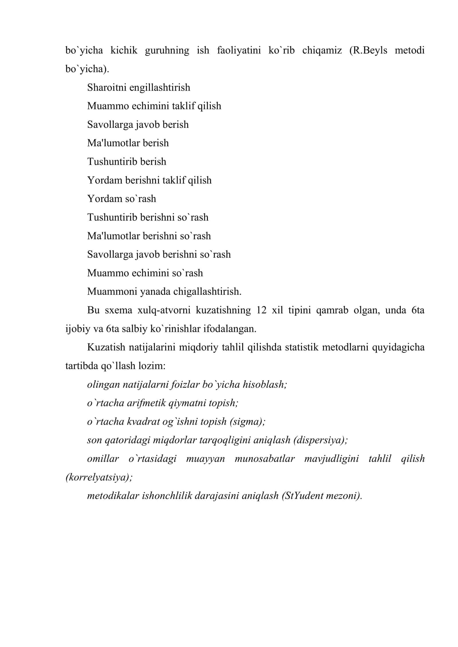 Psixodiagnostik tekshiruvda qo`llanadigan asosiy metodlar haqida umumiy ma’lumot 3