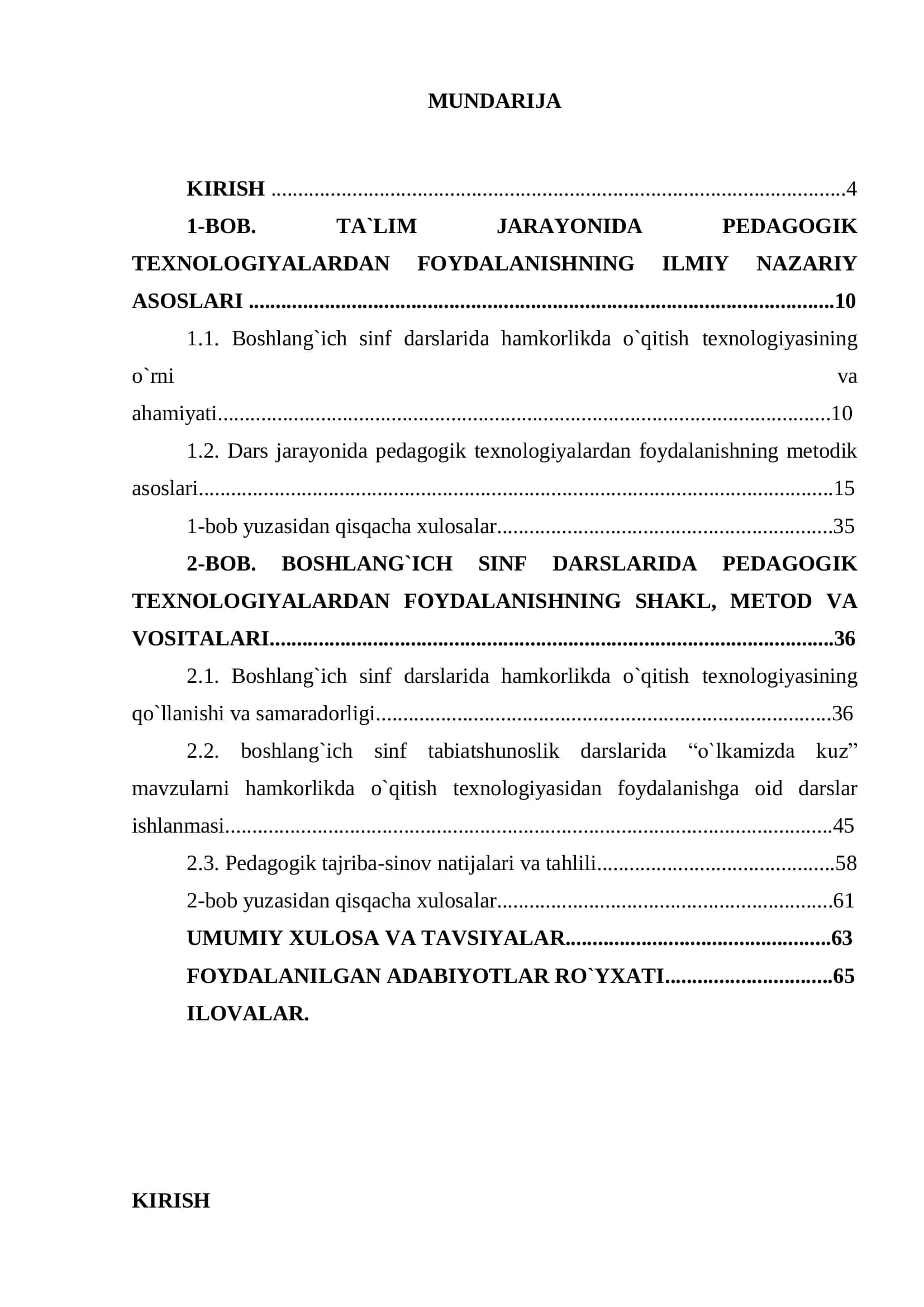 "BOSHLANGICH TA'LIM METODIKASI" 3