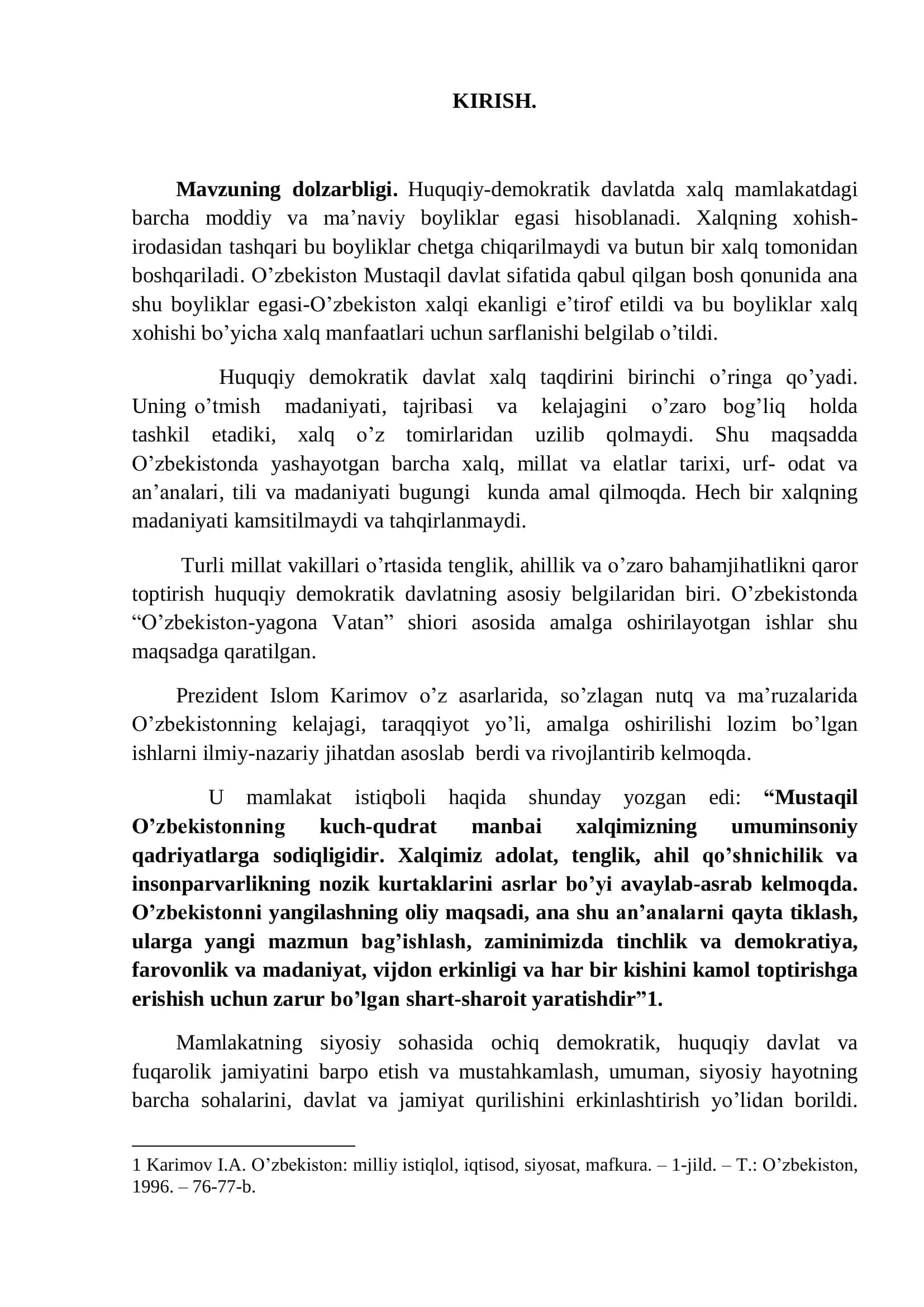 Demokratik huquqiy davlatni shakllantirish yo’li 3