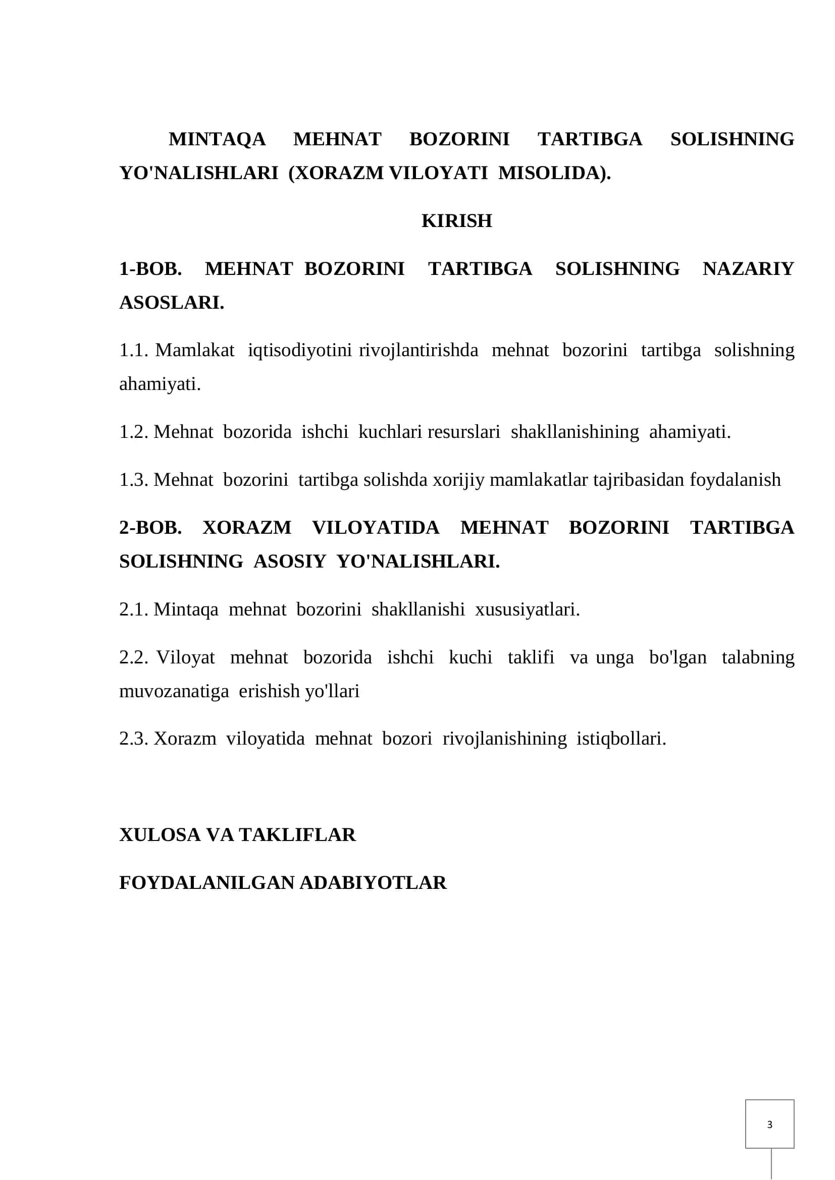 MINTAQA MEHNAT BOZORINI TARTIBGA SOLISHNING YO'NALISHLARI (XORAZM VILOYATI MISOLIDA) 3