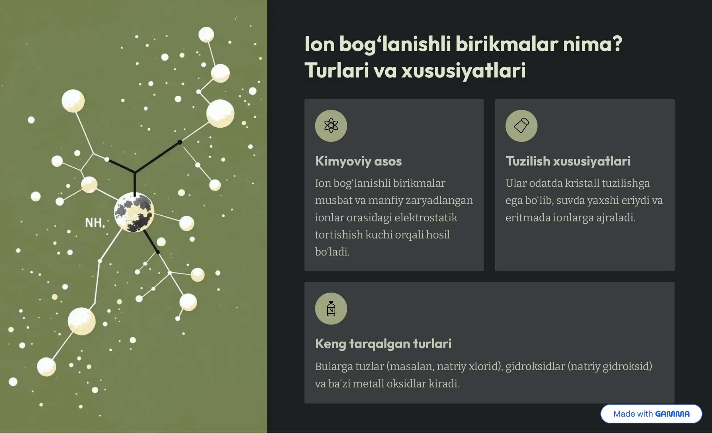 Ion bog'lanishli birikmalar 3