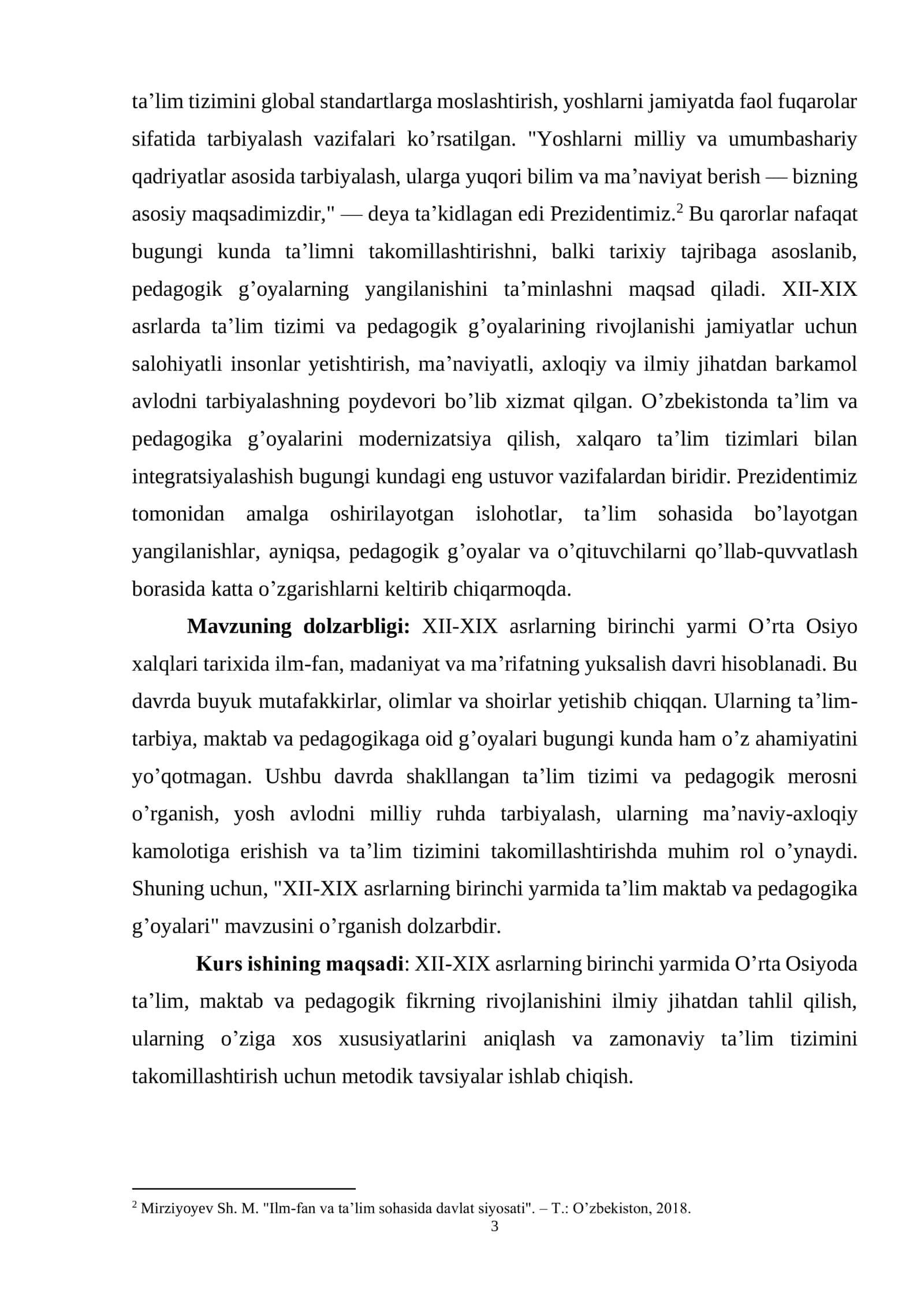 XII-XIX ASRLARNING BIRINCHI YARMIDA TA’LIM MAKTAB VA PEDAGOGIKA G’OYALARI 3