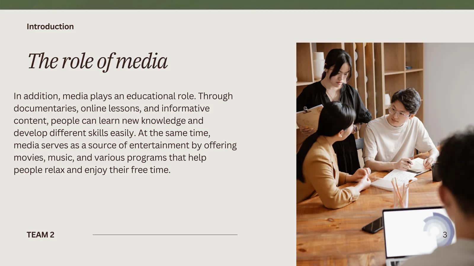 FUNCTIONS OF MEDIA,HOW TO USE CHAT 3