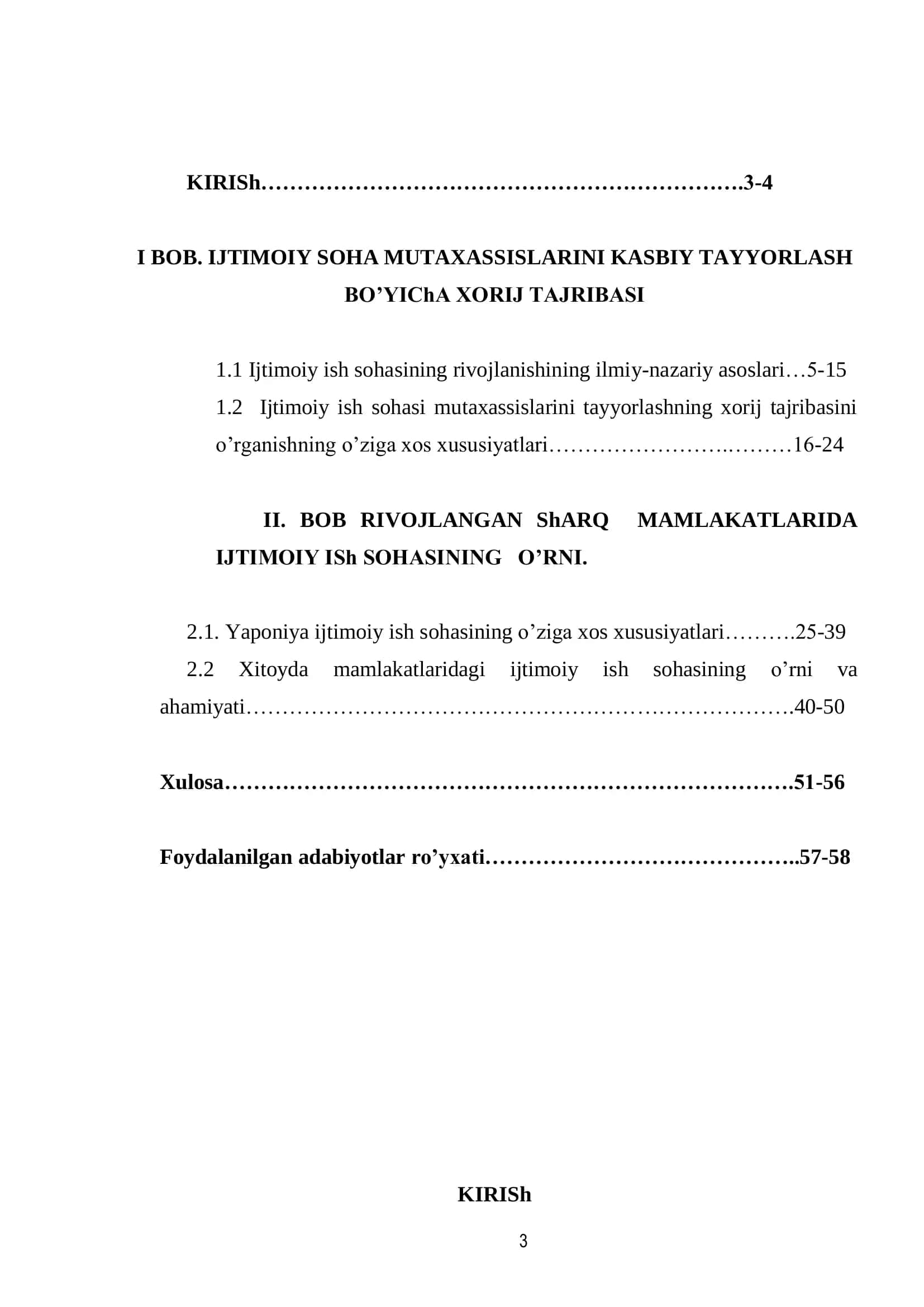 RIVOJLANGAN ShARQ MAMLAKATLARIDA IJTIMOIY ISh 3